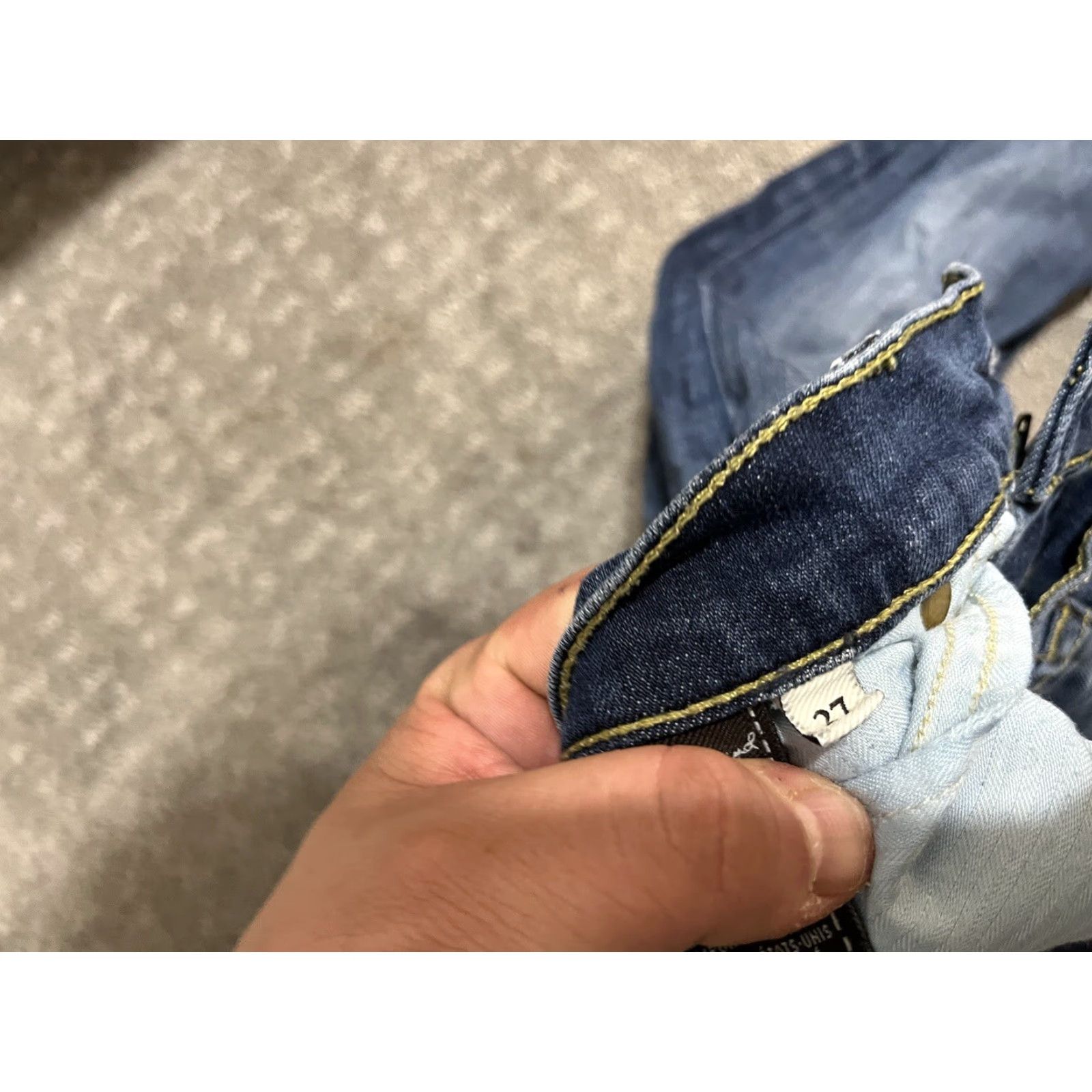 7 For All Mankind VINTAGE 7 For All Mankind Jeans Womens 27 Blue Denim Ankle Slim Stretch City Size 27" / US 4 / IT 40 - 7 Thumbnail