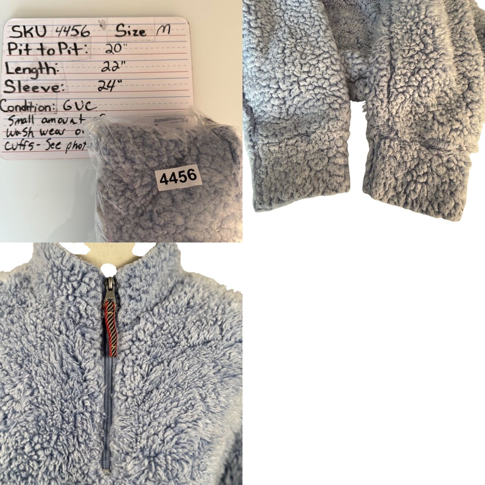 Weatherproof Weatherproof Vintage M Womens Pullover Sherpa Fleece Zip Blue Quarter Zip Mock Neck Ski Casual Winter Size M / US 6-8 / IT 42-44 - 8 Thumbnail