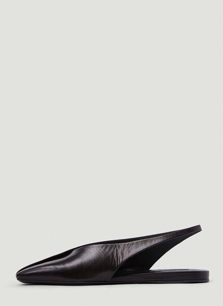 Jil Sander o1loc1c0426 Ballet Flats in Black Size US 5 / IT 35 - 3 Thumbnail