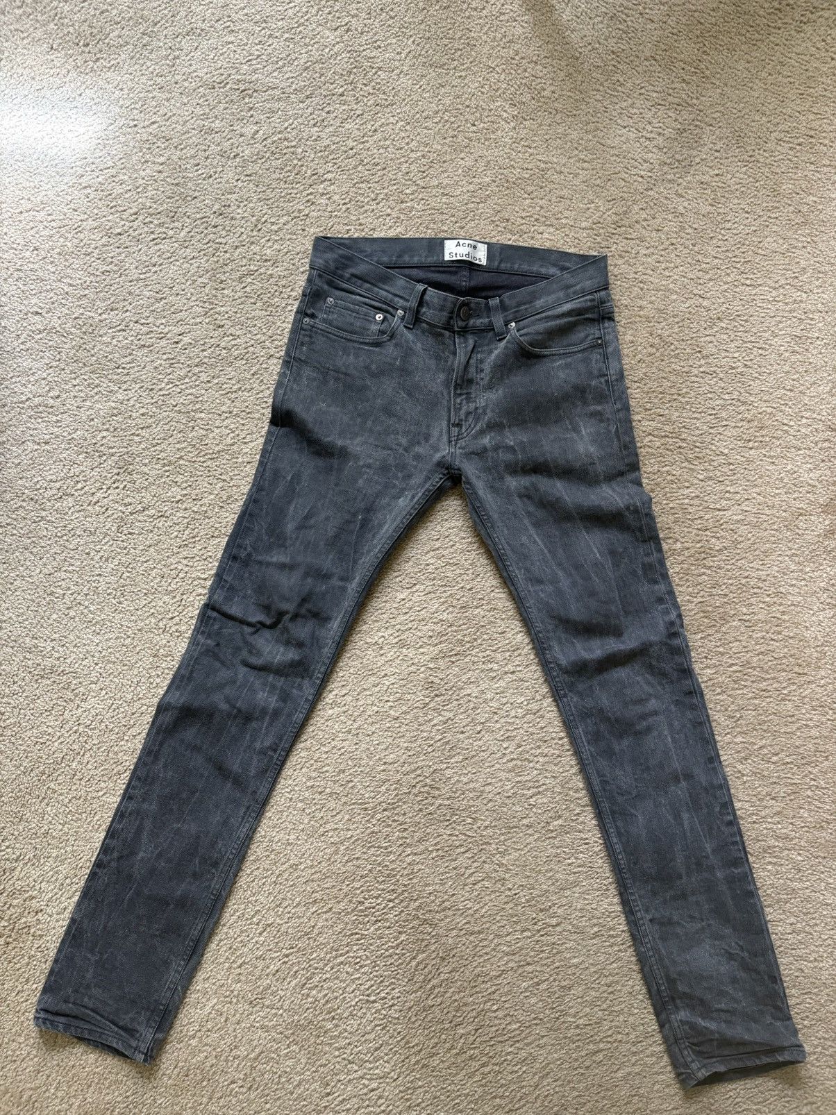 Acne Studios Acne studios washed black slim jeans Size US 31 - 1 Thumbnail