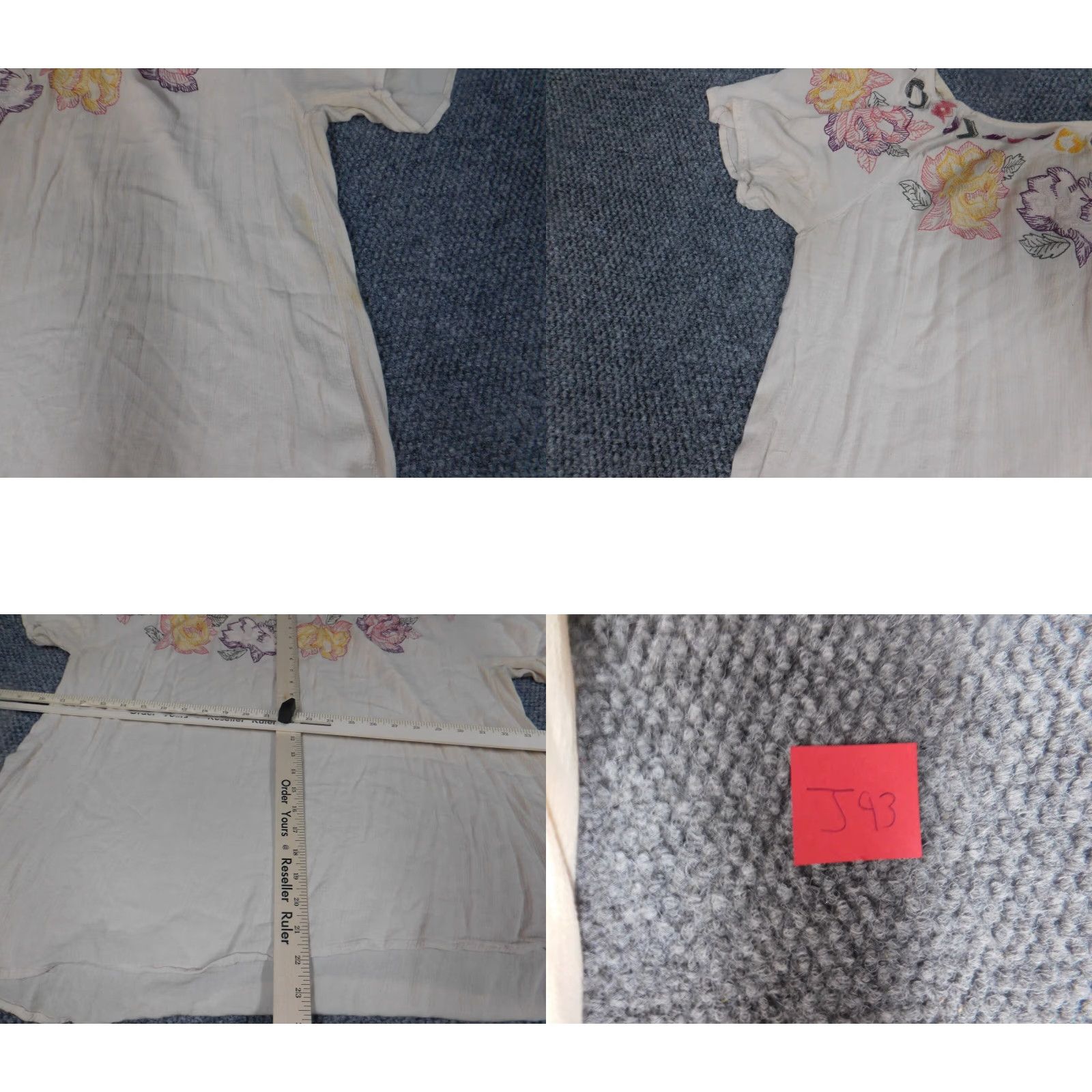 Torrid Torrid Blouse Womens 1 Beige Short Sleeve Floral Graphic Collared Pullover Cotton Rayon Button Casual Regular Classic Stretch Vintage No N/A Size XS / US 0-2 / IT 36-38 - 9 Thumbnail