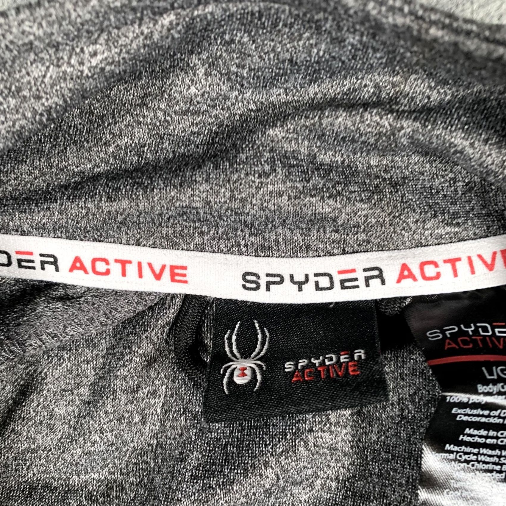 Spyder Spyder Active Jacket Mens Large Gray Full Zip Performance Fleece Pockets Size US L / EU 52-54 / 3 - 6 Thumbnail