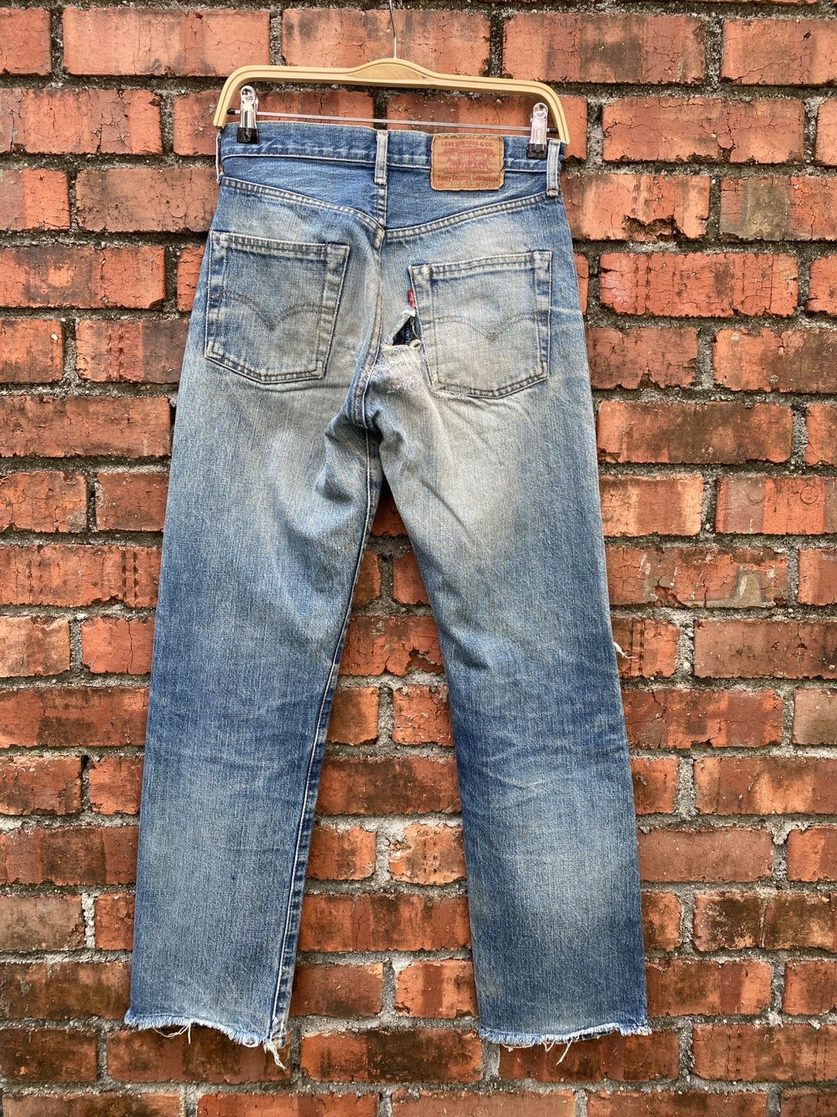 Levi's Vintage Clothing W29x29.5 Vintage levi's 502xx redline distressed Size US 29 - 2 Thumbnail