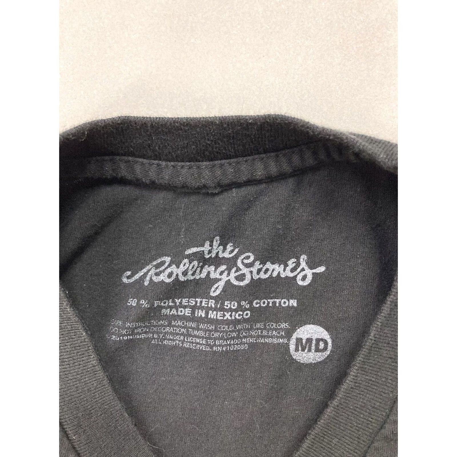 Vintage VINTAGE The Rolling Stones North American Tour 1975 Graphic T-shirt Men Medium Black Logo Music Shirt Mens Size US M / EU 48-50 / 2 - 4 Thumbnail