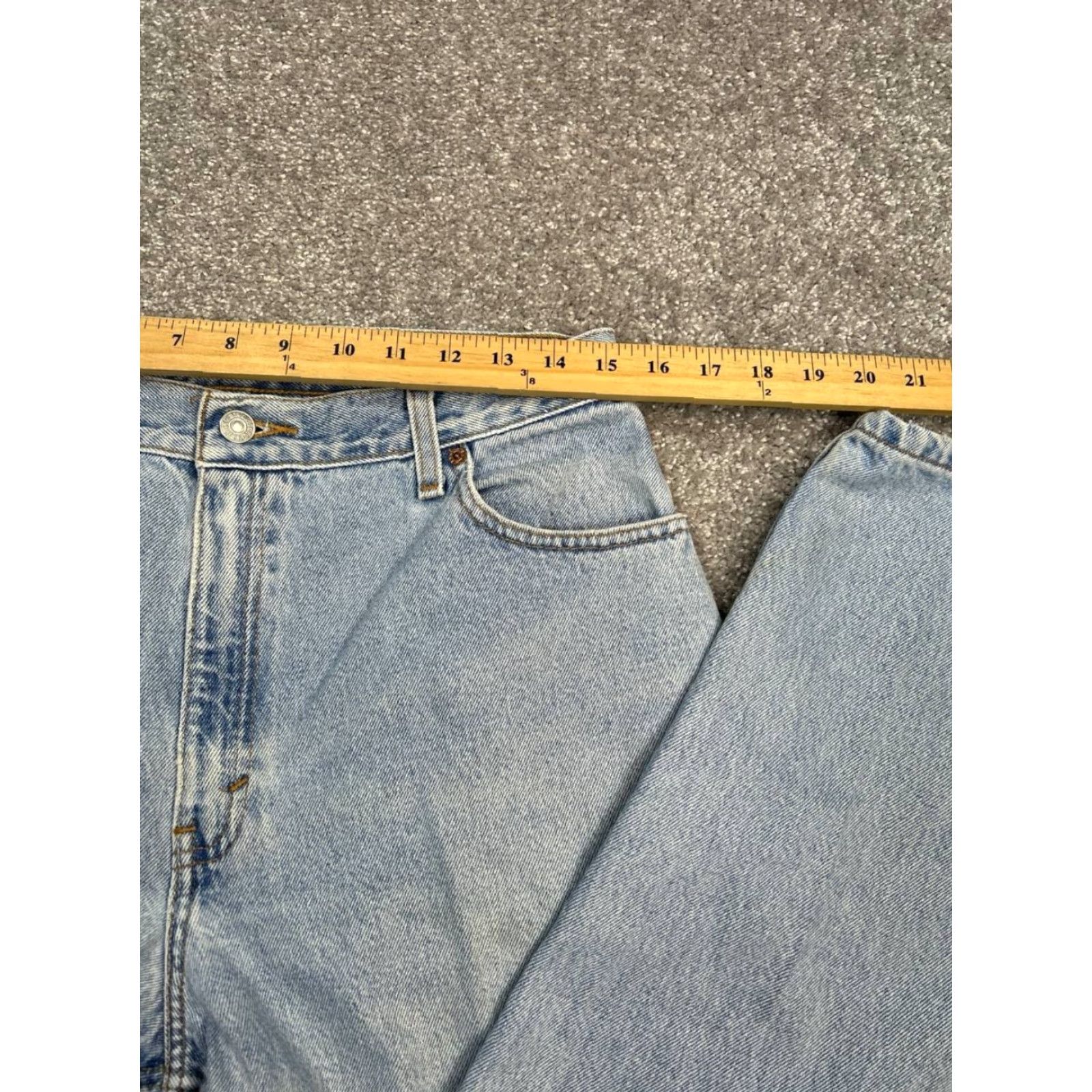 Levi's Levi's 550 Jeans Womens 14 Blue Denim 100% Cotton Relaxed Fit High Rise Tapered 30x29 Jeans Size 36" / US 14 / IT 50 - 3 Thumbnail
