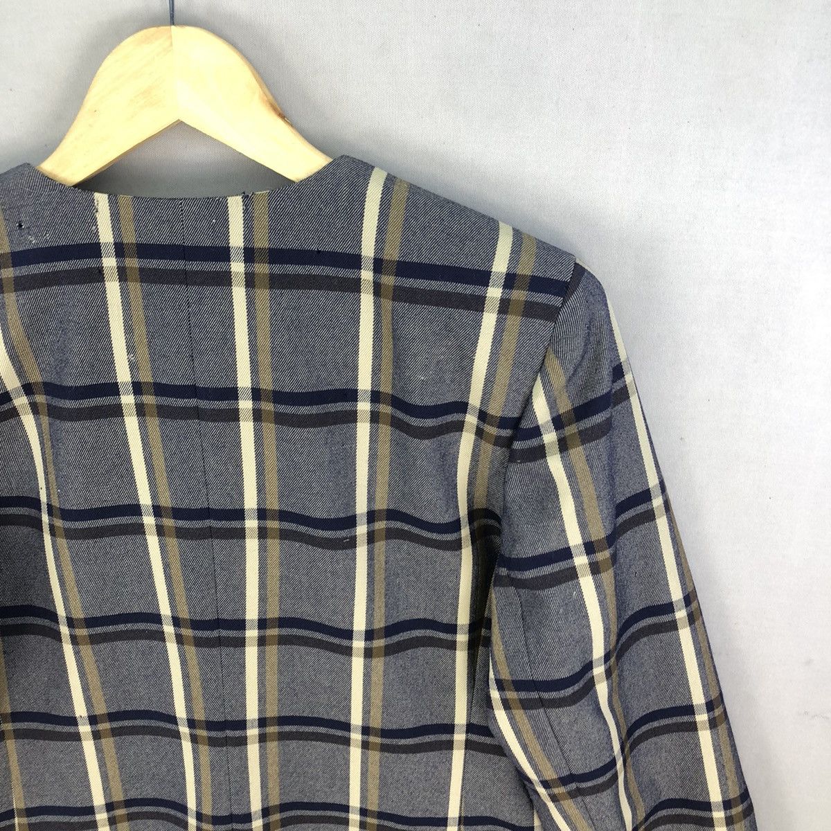 Aquascutum Vintage Aquascutum No Collar Jacket Size S / US 4 / IT 40 - 16 Thumbnail
