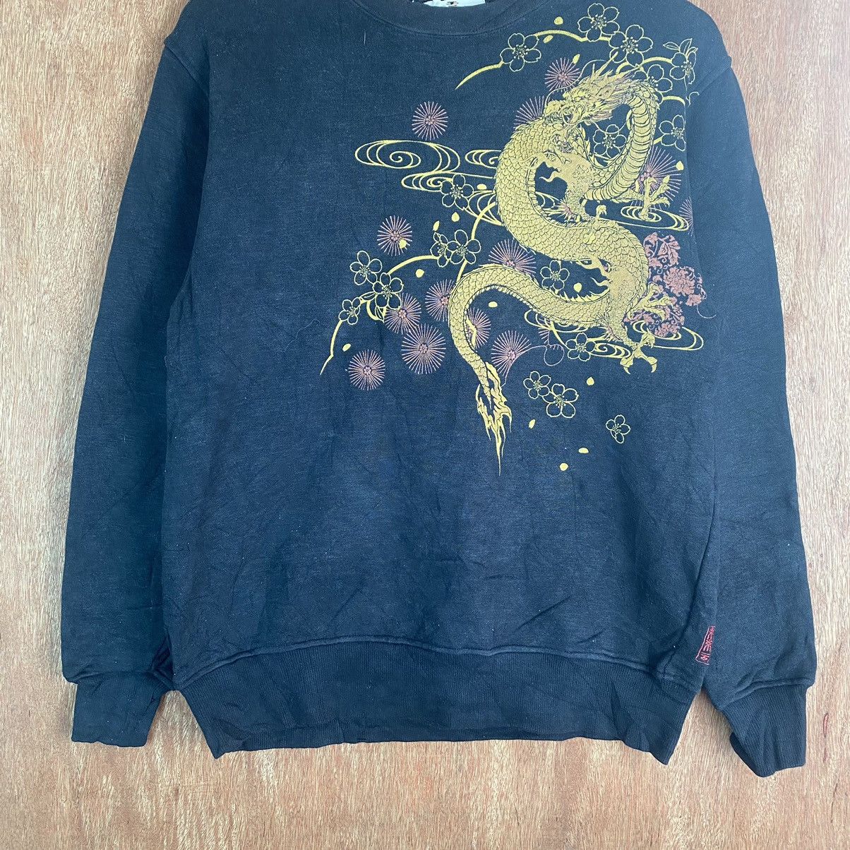 Japanese Brand Karakuri DRAGON LOGO VINTAGE SWEATSHIRT #K01584 Size US M / EU 48-50 / 2 - 8 Thumbnail