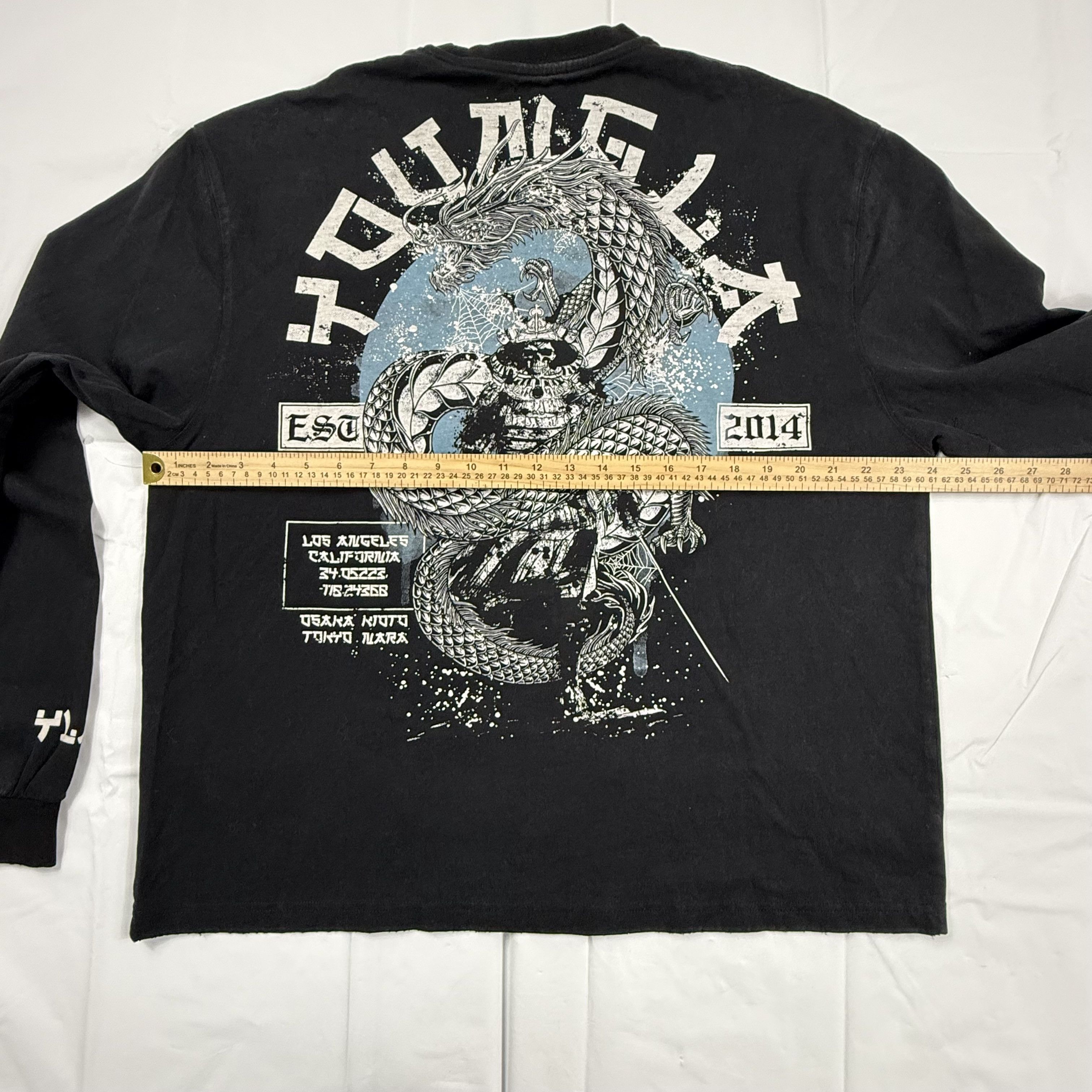 YoungLA YoungLA Dragon Samurai Skull Graphic Long Sleeve Shirt Size US L / EU 52-54 / 3 - 8 Thumbnail
