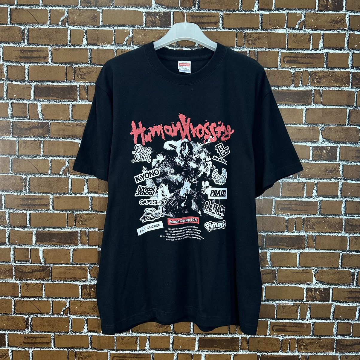 Band Tees Human Xrossing 2021 Rock Metal Band Tour Visual Kei A832 Size US L / EU 52-54 / 3 - 1 Thumbnail