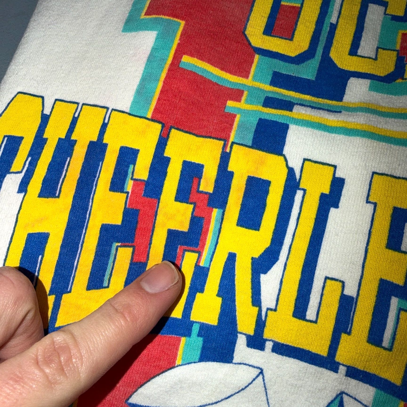 ESPIRIT VINTAGE UCA Cheerleader Athlete VTG T Shirt Men M White Shirt Y2K 2000s College Spirit Football Promo Size US M / EU 48-50 / 2 - 7 Thumbnail