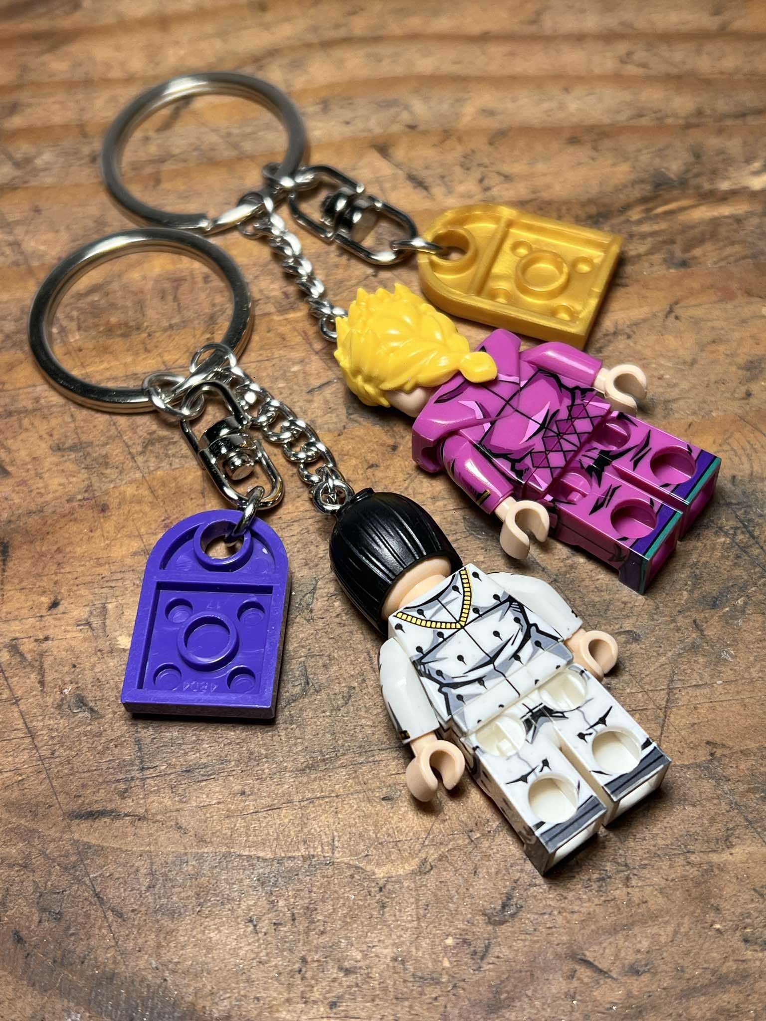 Other Jojo Giorno Bucaratti anime minifigure keychain Size ONE SIZE - 6 Thumbnail