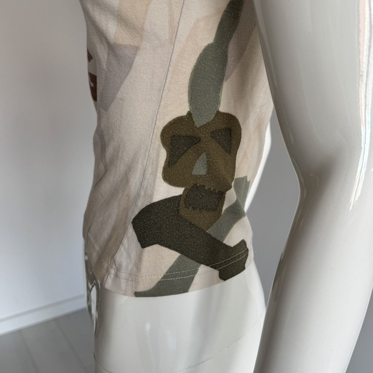 Dior Vintage Christian Dior 2001 fitted top abstract skull rare Size S / US 4 / IT 40 - 5 Thumbnail