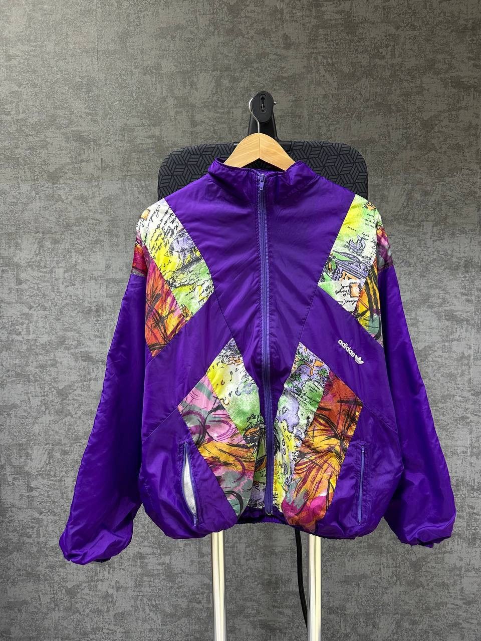 Adidas × Vintage Vintage Adidas Nylon Violet W.Germany Jacket Size US M / EU 48-50 / 2 - 1 Thumbnail