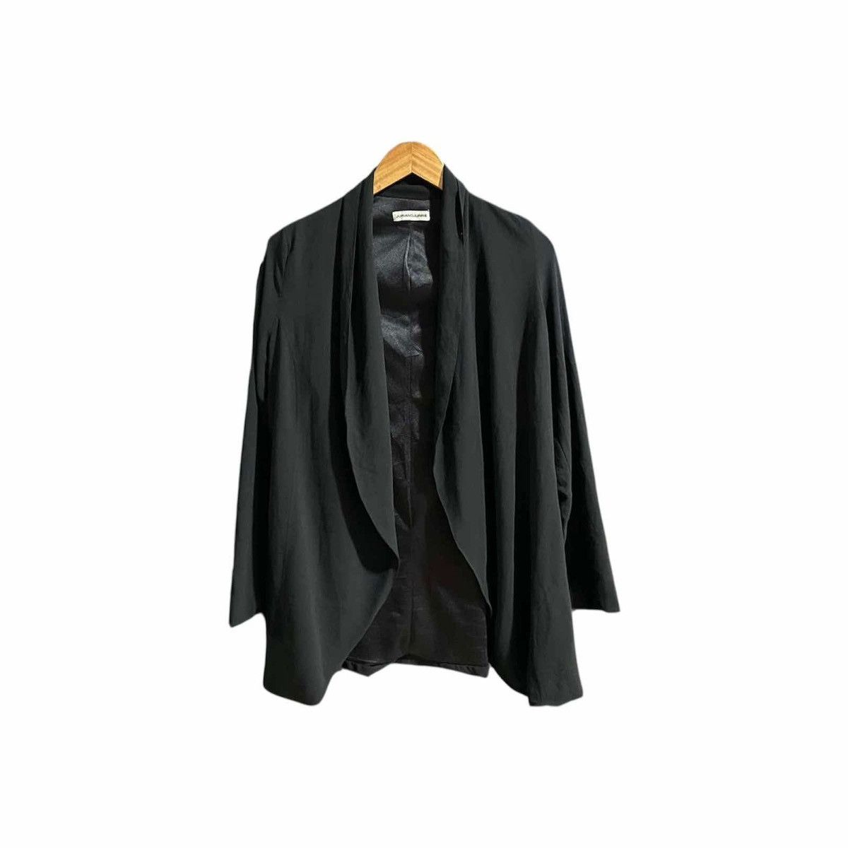 Japanese Brand 🔥Vintage Juriano Jurrie Drape Cardigan See Thru Double Layer Size US L / EU 52-54 / 3 - 10 Thumbnail