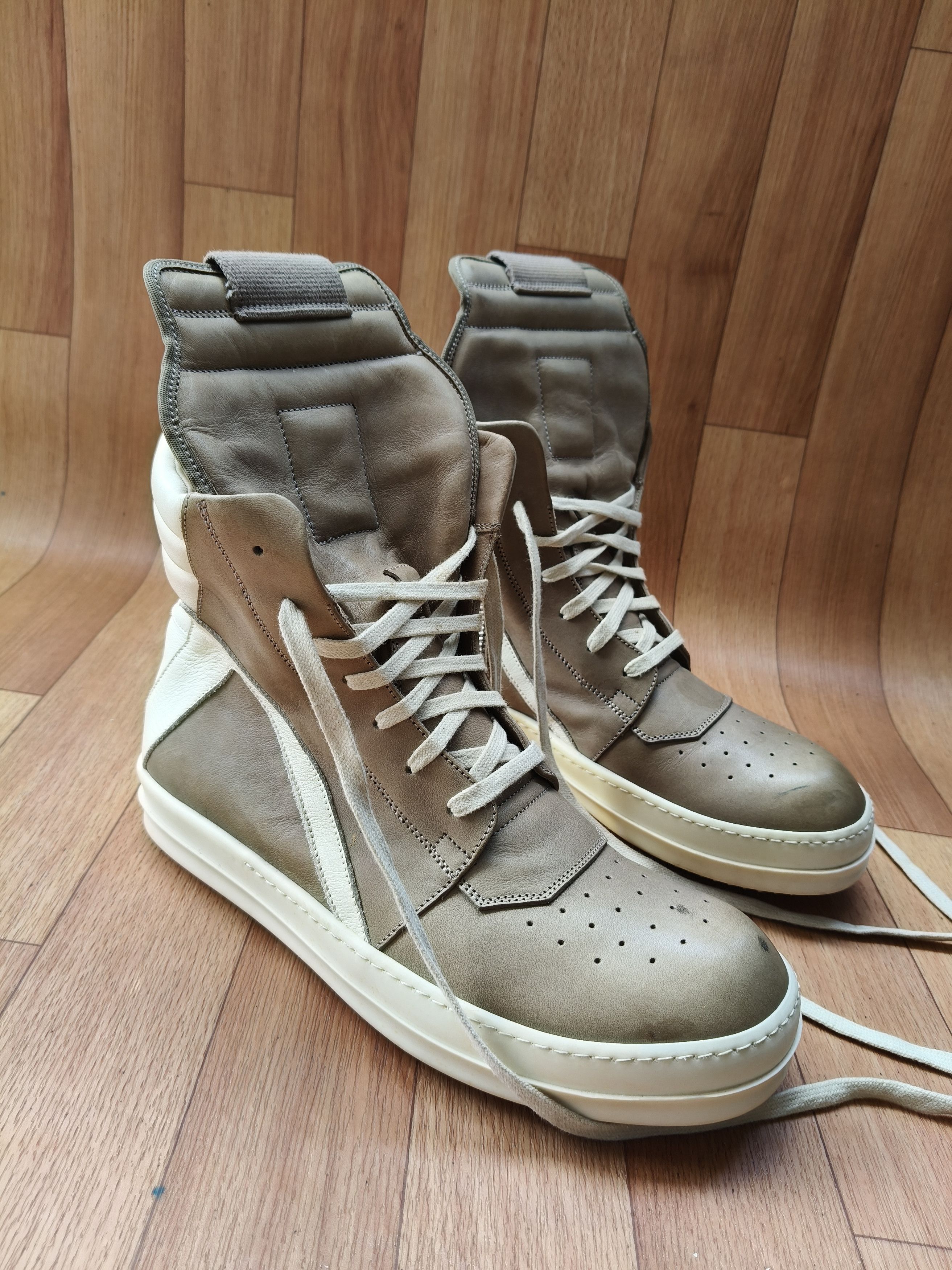 Rick Owens SS16 Cyclops Palm Green Geobaskets | Grailed