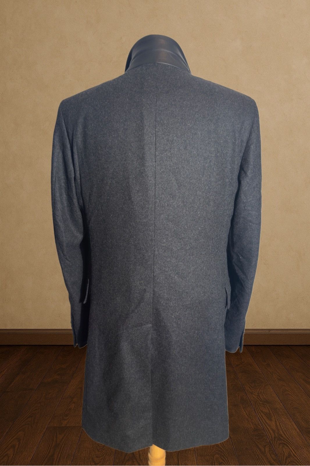 Hermes Hermès Double-Breasted Coat - 120s Wool & Lambskin Leather Size US M / EU 48-50 / 2 - 4 Thumbnail