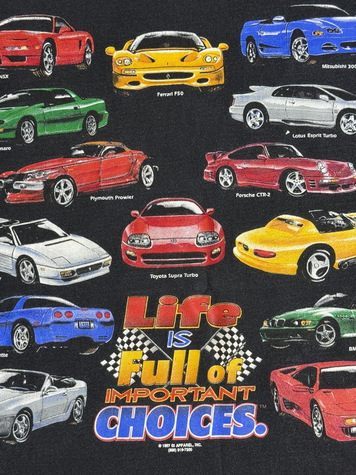 Vintage VINTAGE 1997 Choices Cars Tee "Black" [ M ] PREOWNED Size US L / EU 52-54 / 3 - 5 Thumbnail
