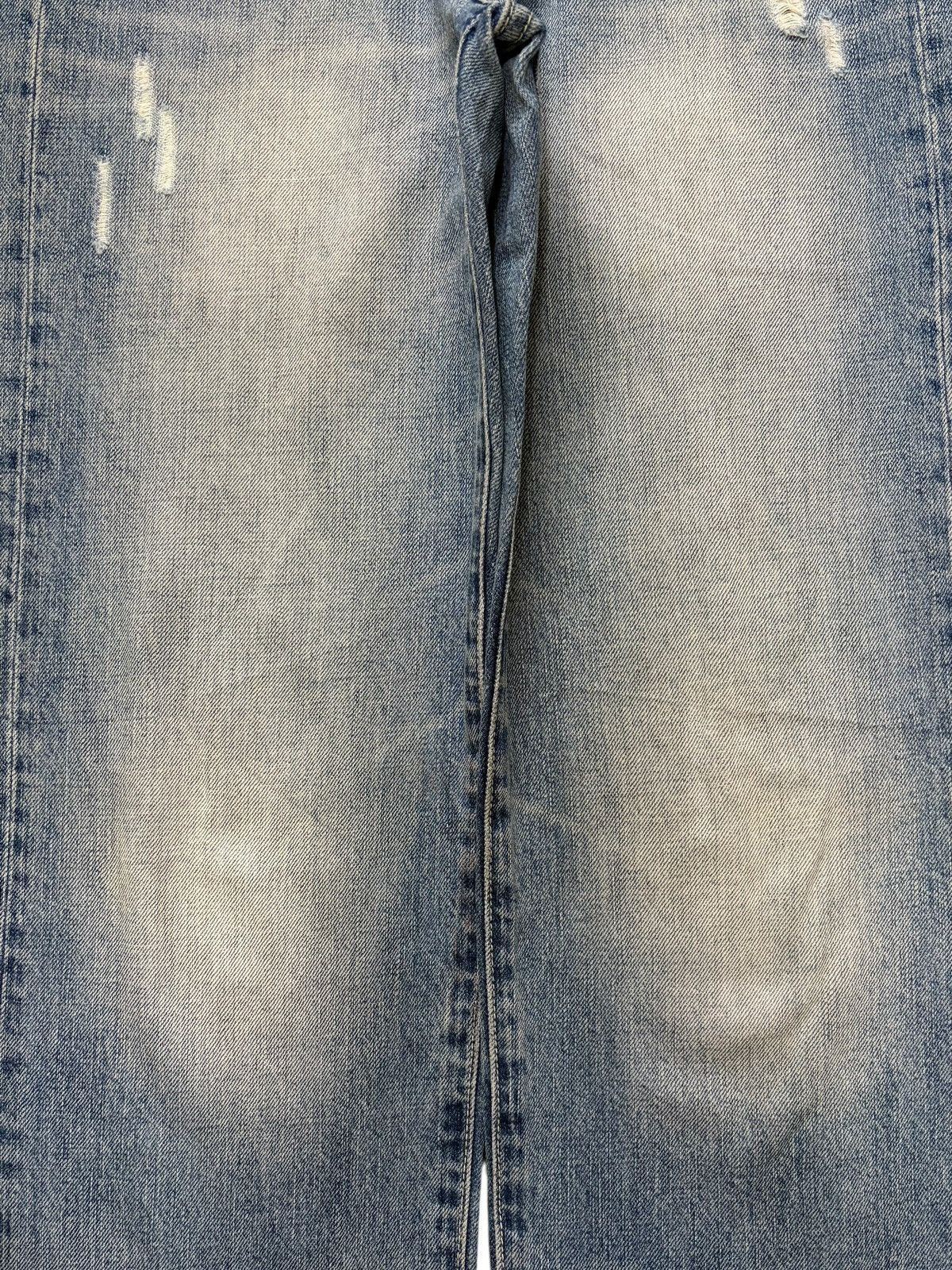 Edwin Vintage Japanese Brand Faded Wash Distressed Jeans Size 31" - 3 Thumbnail