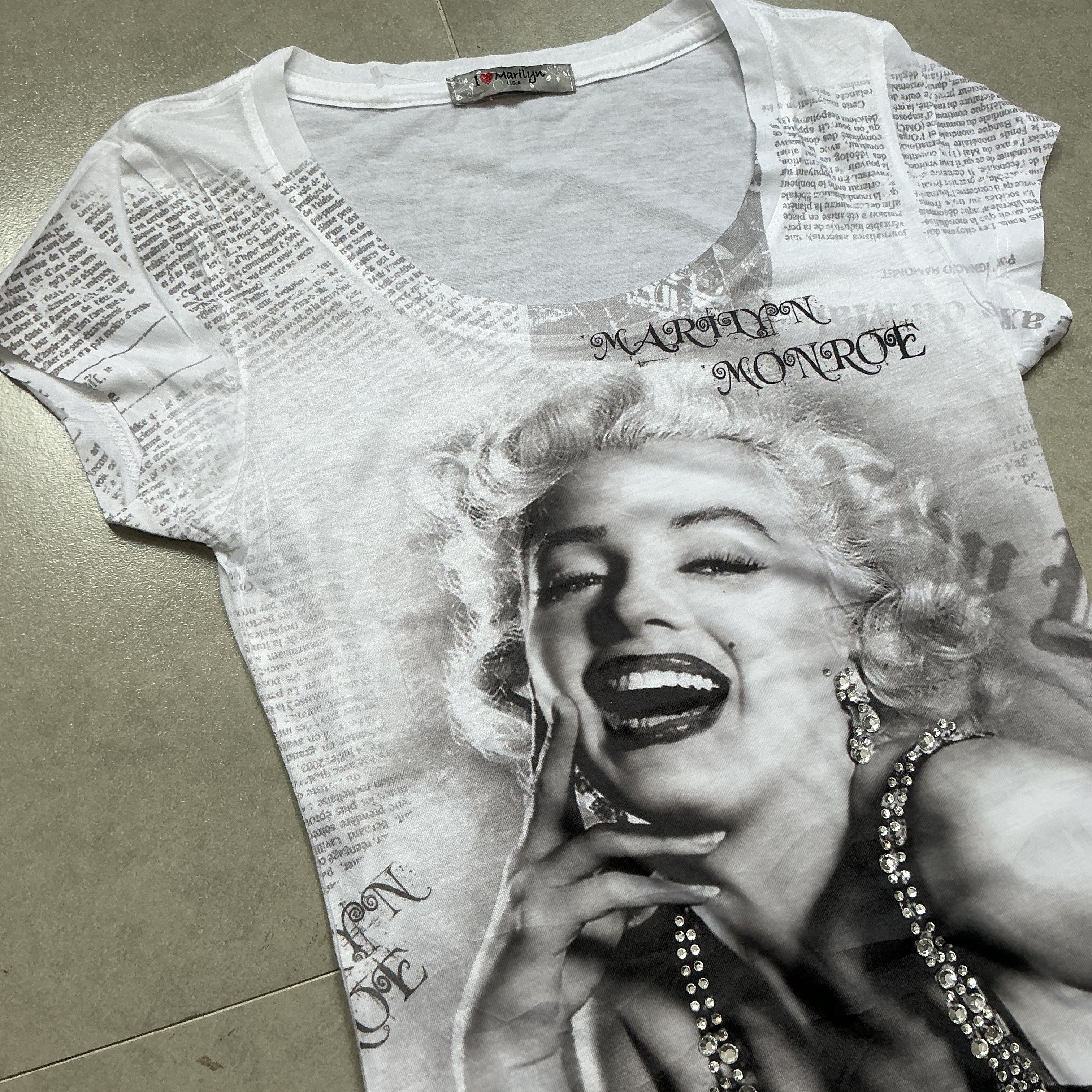 Other Marilyn Monroe Rhinestone Top Size S / US 4 / IT 40 - 2 Thumbnail