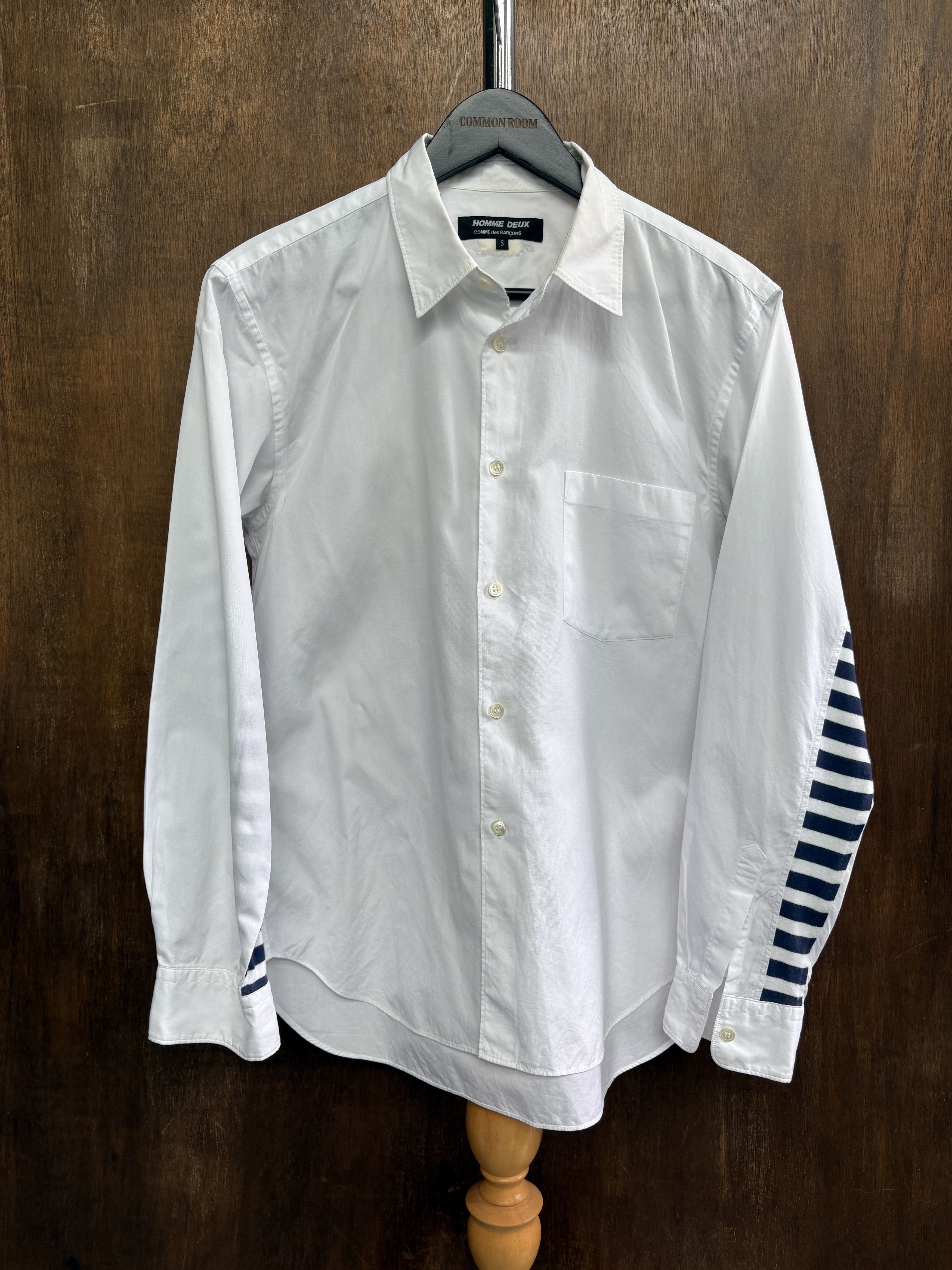 Comme des Garcons Homme Deux COMME des GARCONS Homme Deux Two Fabrics Shirt Size US XXS / EU 40 - 1 Thumbnail