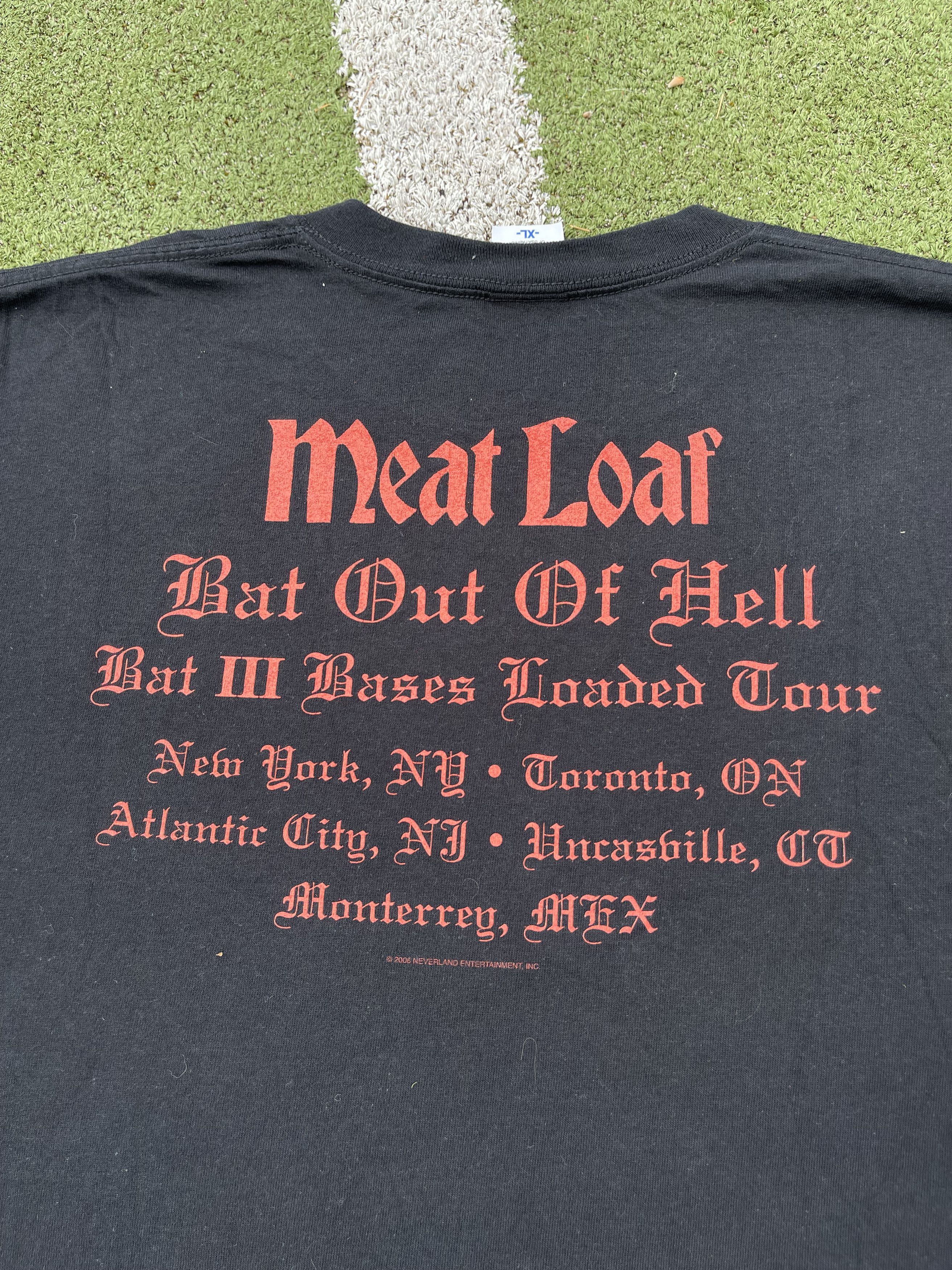 Band Tees × Vintage 2006 Meatloaf Bat Out Of Hell Rock Band Tour T-Shirt Size US XL / EU 56 / 4 - 8 Thumbnail