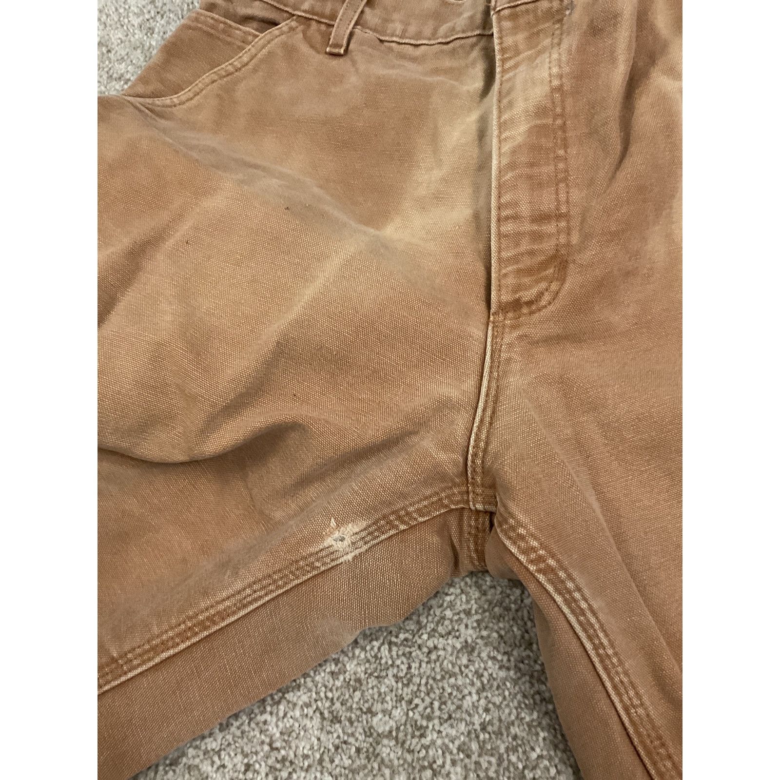 Carhartt Carhartt Tan Canvas Workwear Utility Carpenter Pants,36x30 Size US 36 / EU 52 - 8 Thumbnail