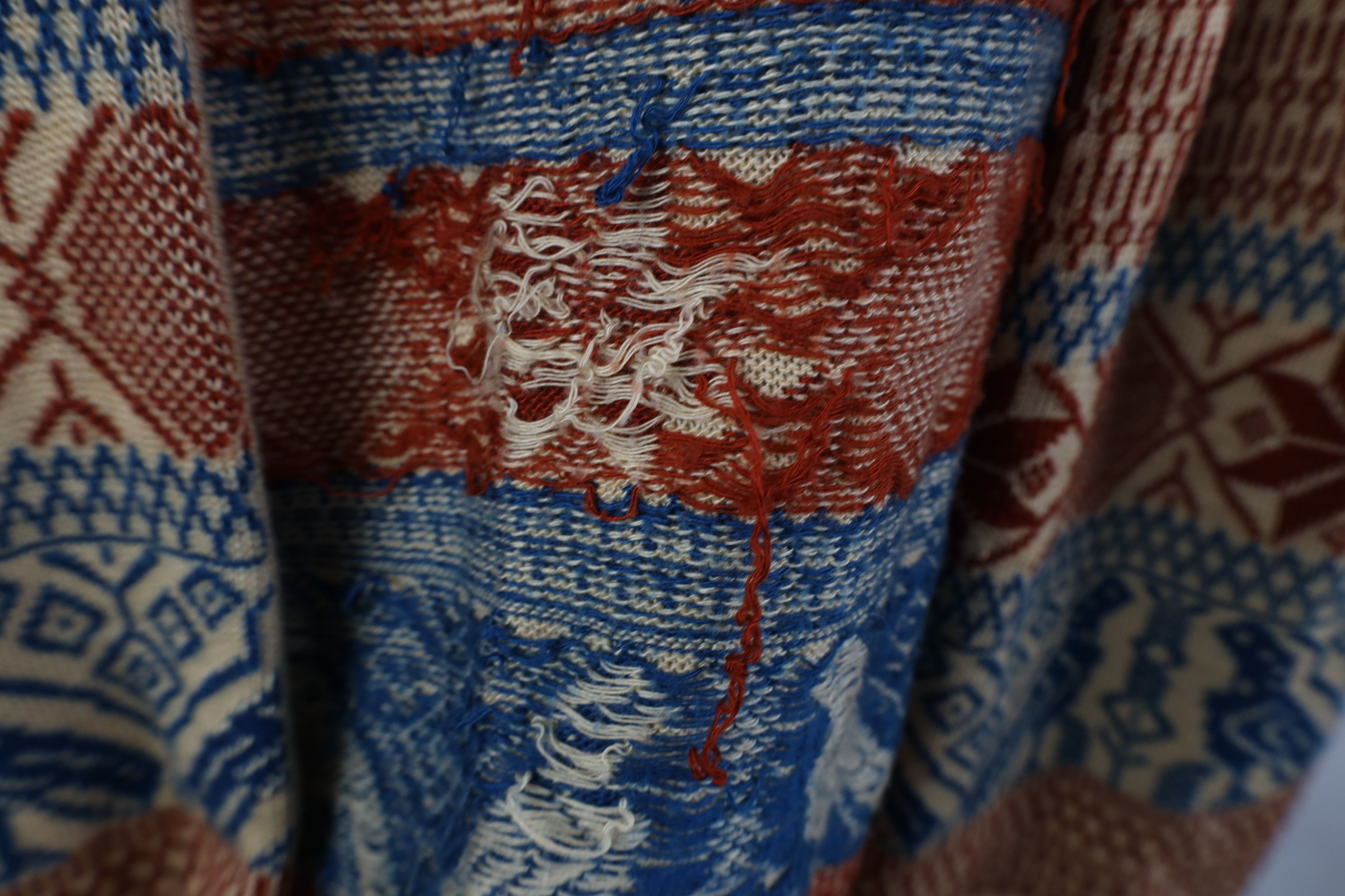 Vintage Vintage 60s 70s Boho Chic Knit Hooded Hoodie Sweater USA Size M / US 6-8 / IT 42-44 - 7 Thumbnail