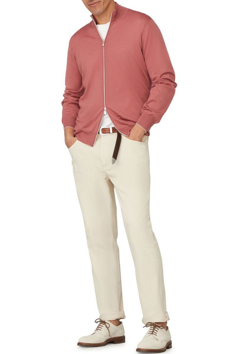 Brunello Cucinelli Cardigan in Dark Red Size US S / EU 44-46 / 1 - 1 Thumbnail