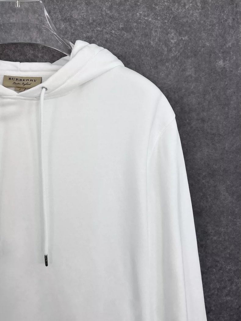 Burberry Burberry Burberry White Hooded Sweatshirt with Pocket-2507 Size US S / EU 44-46 / 1 - 5 Thumbnail