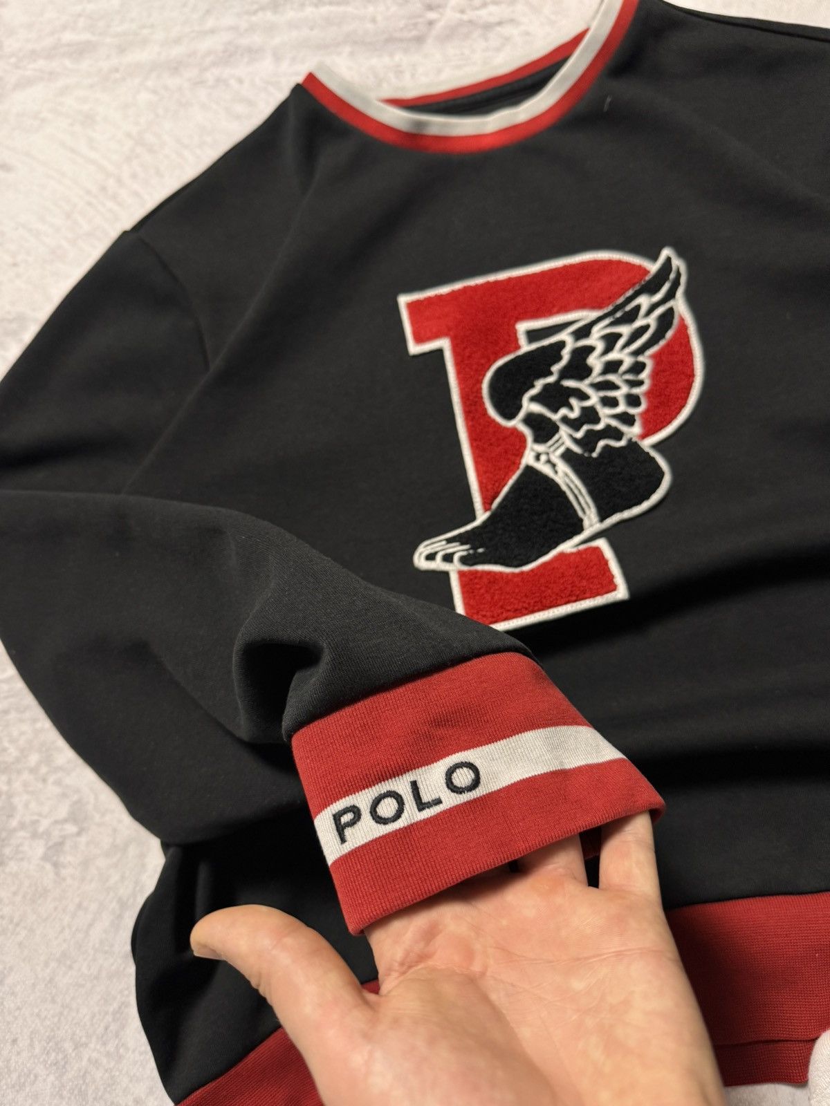 Polo Ralph Lauren × Vintage Ralph Lauren by Polo Big Logo Vintage Sweatshirt Size US L / EU 52-54 / 3 - 3 Thumbnail