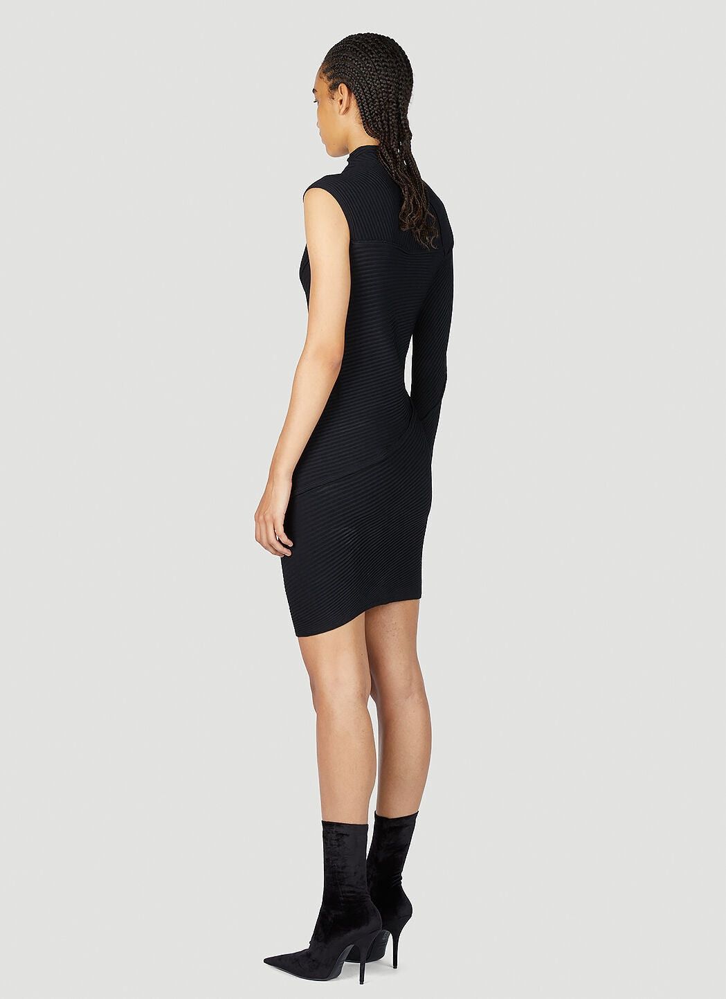 Balenciaga o1y0625 Mini Dress in Black Size S / US 4 / IT 40 - 3 Thumbnail