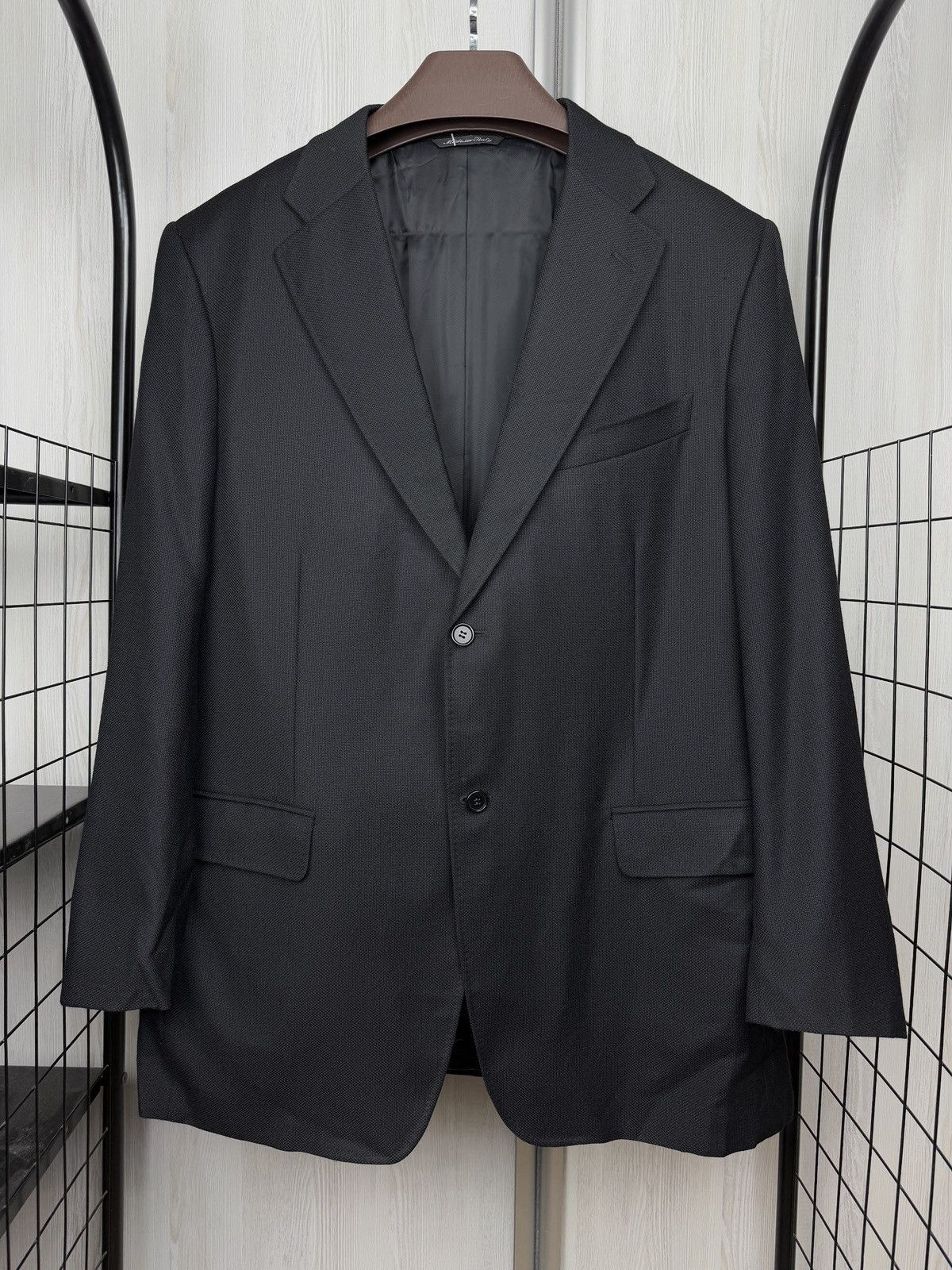 Canali Canali Black Basic pure wool 2 button classic blazer size 56 Size 46R - 2 Thumbnail