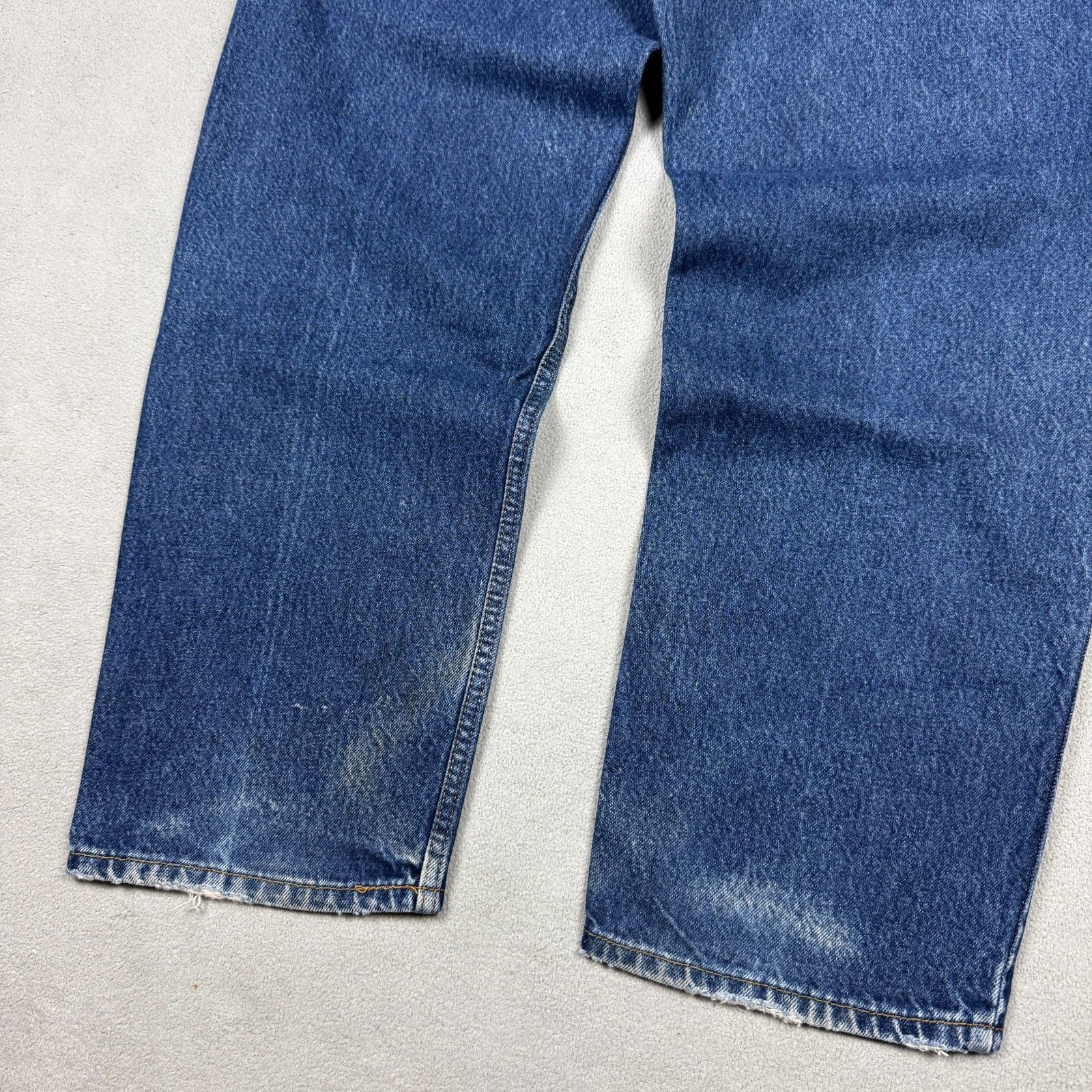Levi's VTG Levi's 550 Relaxed Fit Jeans W42 L30 Dark Blue 90s Size US 42 / EU 58 - 8 Thumbnail