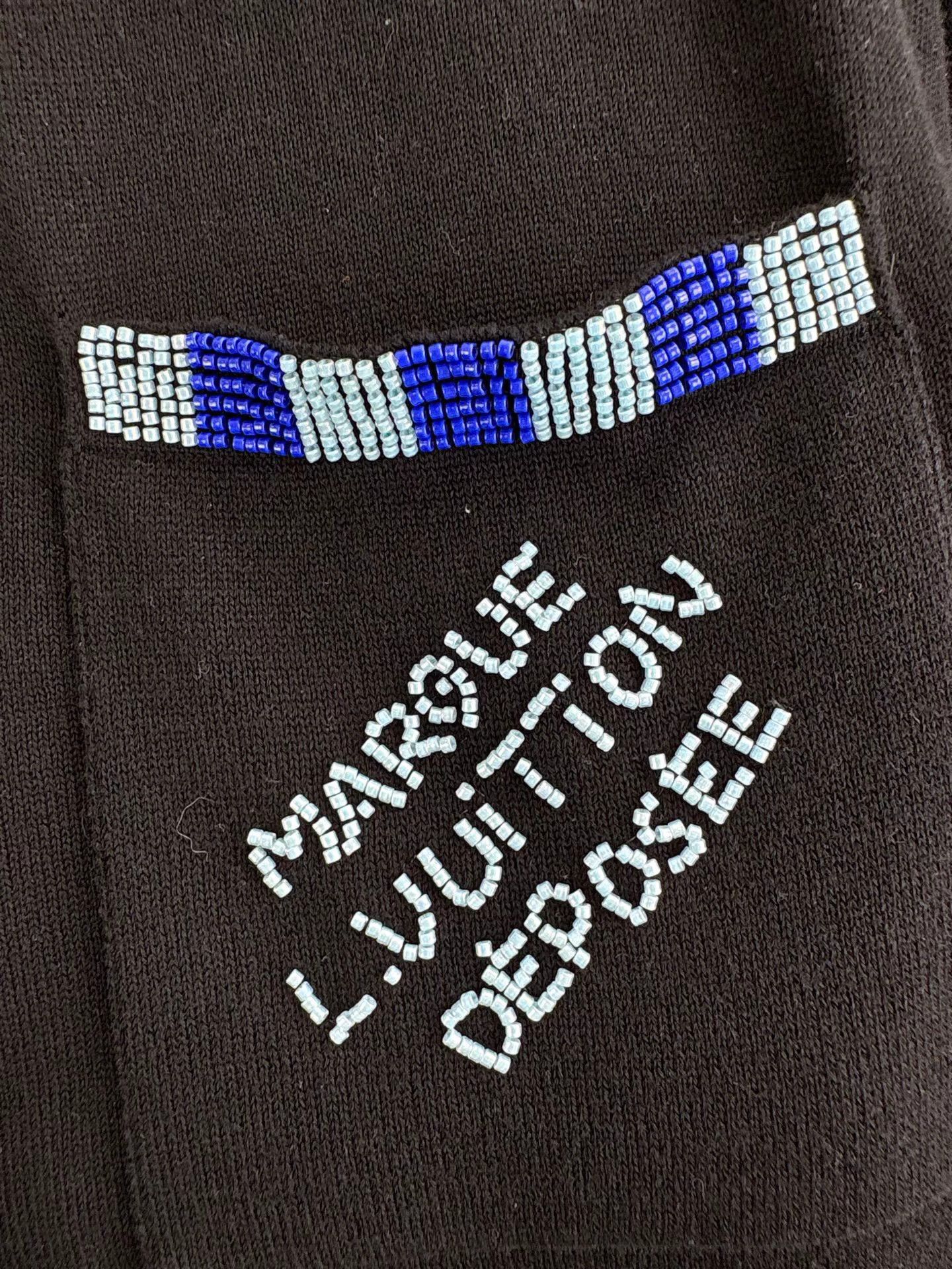 Louis Vuitton LOUIS VUITTON Beaded Pocket Knit Short Sleeve K1 Size US XL / EU 56 / 4 - 3 Thumbnail