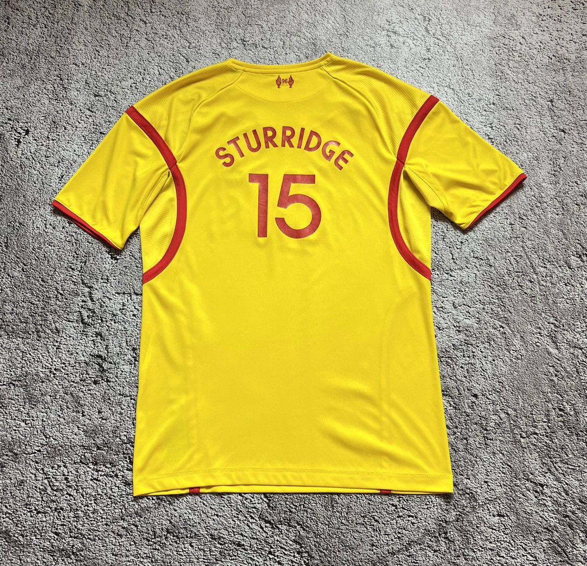 New Balance Liverpool FC Away Jersey Warrior STURRIDGE15 Football Shirt Size US L / EU 52-54 / 3 - 2 Thumbnail