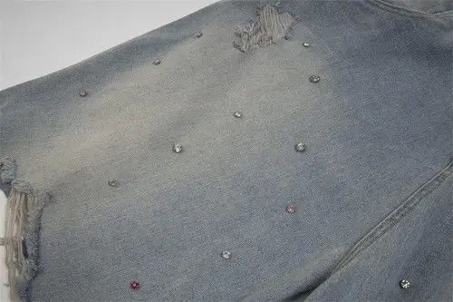 VIBE Distressed Blue Jorts, Ripped Shorts Size US 30 / EU 46 - 5 Thumbnail