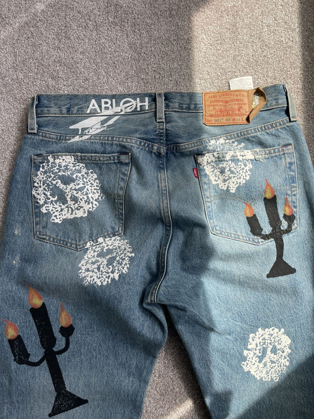 DENIM TEARS × Virgil Abloh DENIM TEARS x VIRGIL ABLOH “MESSAGE IN A TEAR” Size US 34 / EU 50 - 3 Thumbnail