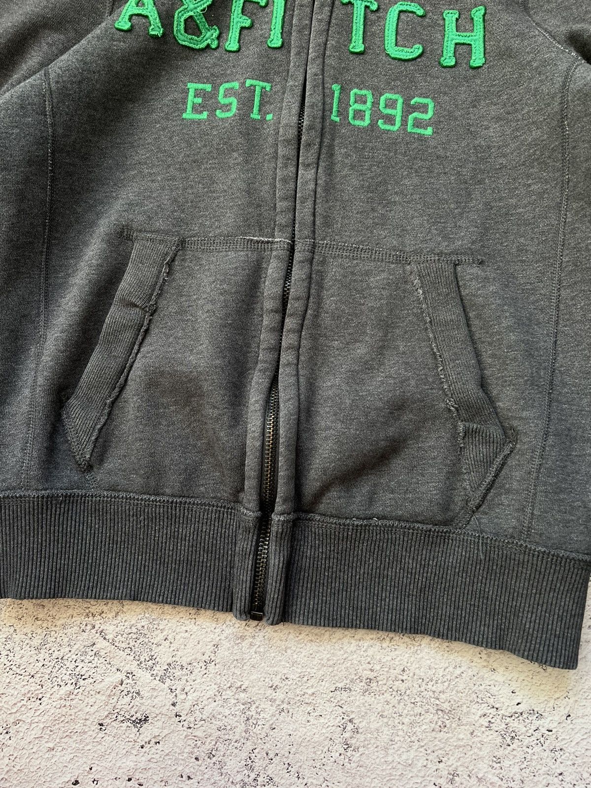 Abercrombie & Fitch × Vintage Vintage Abercrombie & Fitch If6Was9 Style Heavy Zip Hoodie Size US L / EU 52-54 / 3 - 4 Thumbnail