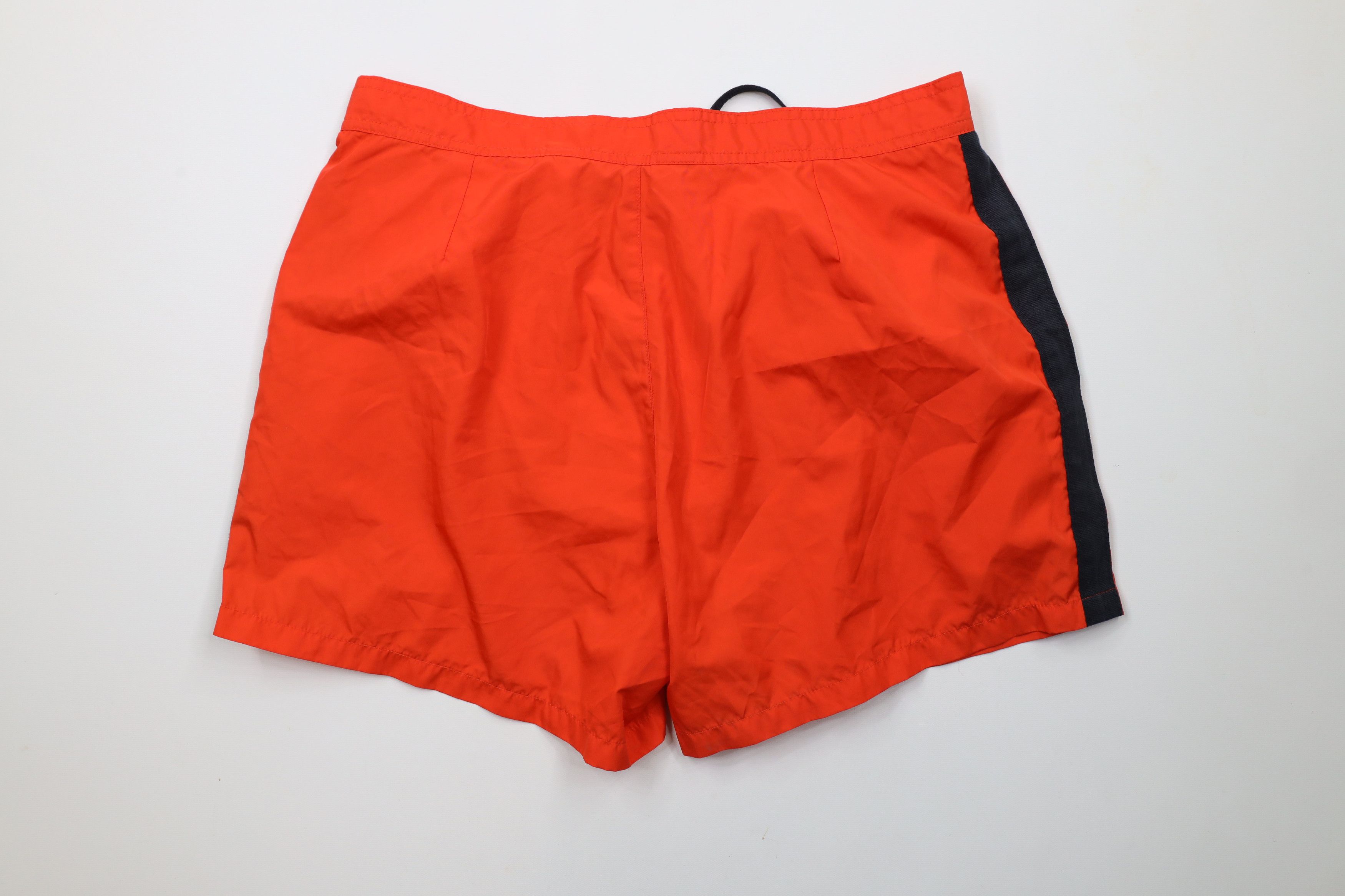 J.Crew × Vintage Vintage 90s J Crew Knee Lined Shorts Swim Trunks Orange Size US 34 / EU 50 - 9 Thumbnail