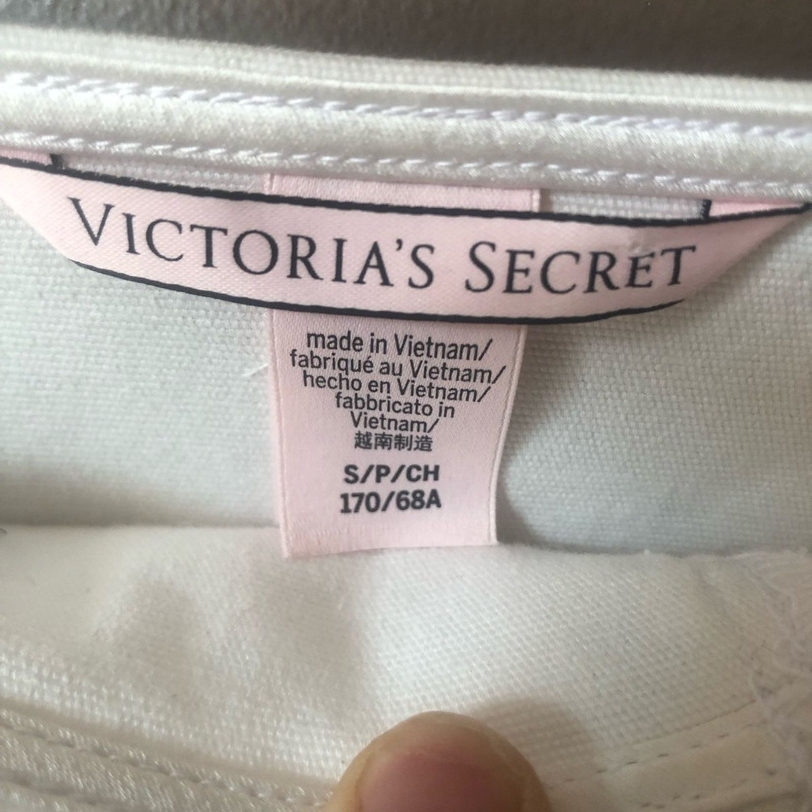 Victoria's Secret Skirt bottom White, front lace up design garter belt mini. Size 27" / US 4 / IT 40 - 7 Thumbnail