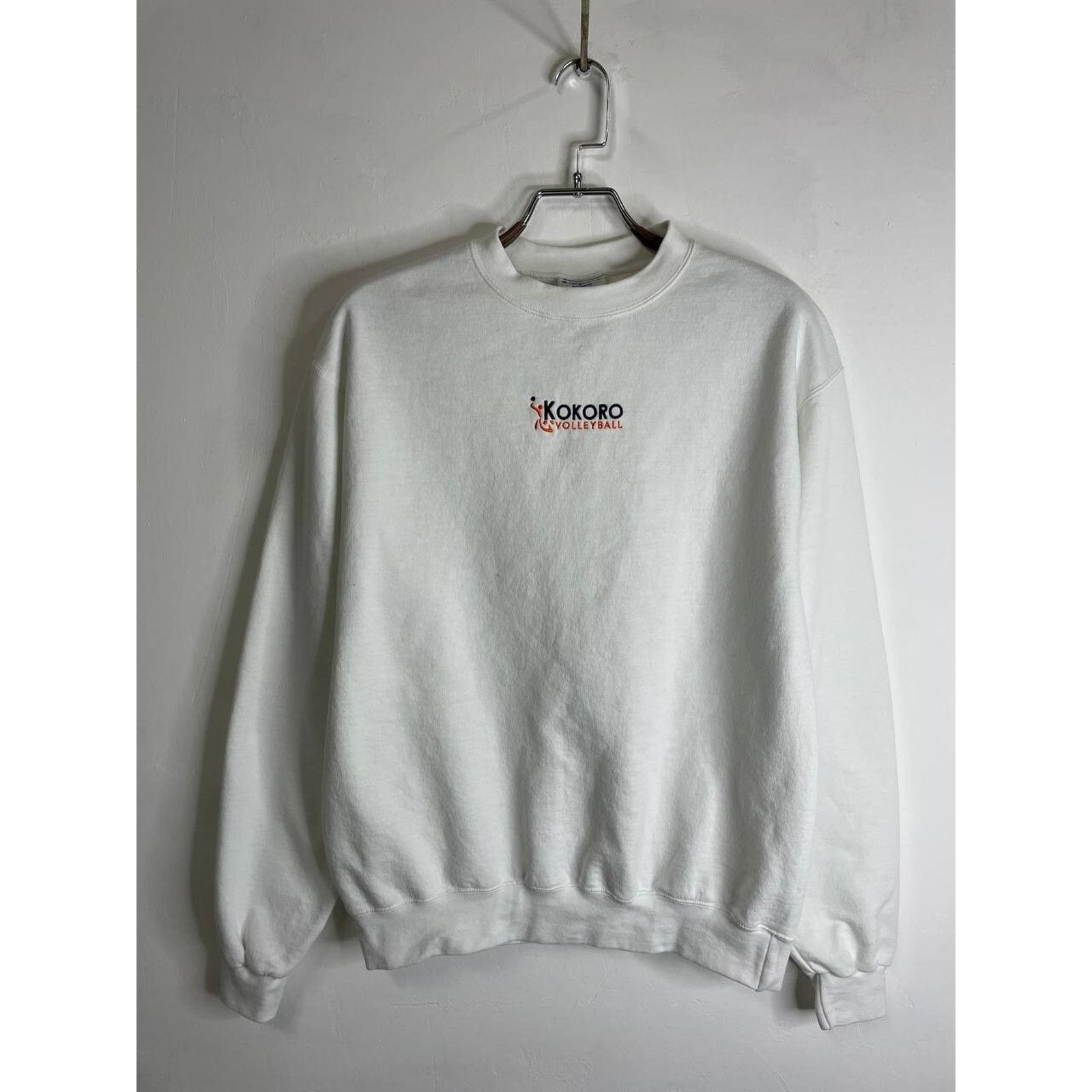 Vintage Vintage Kokoro Volleyball White Crewneck Sweatshirt Size M Size US M / EU 48-50 / 2 - 2 Thumbnail