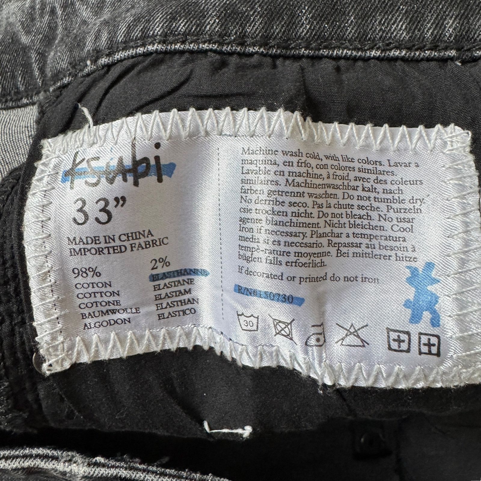 Ksubi Ksubi Van Winkle Sketchy Black Wash Size US 30 / EU 46 - 10 Thumbnail