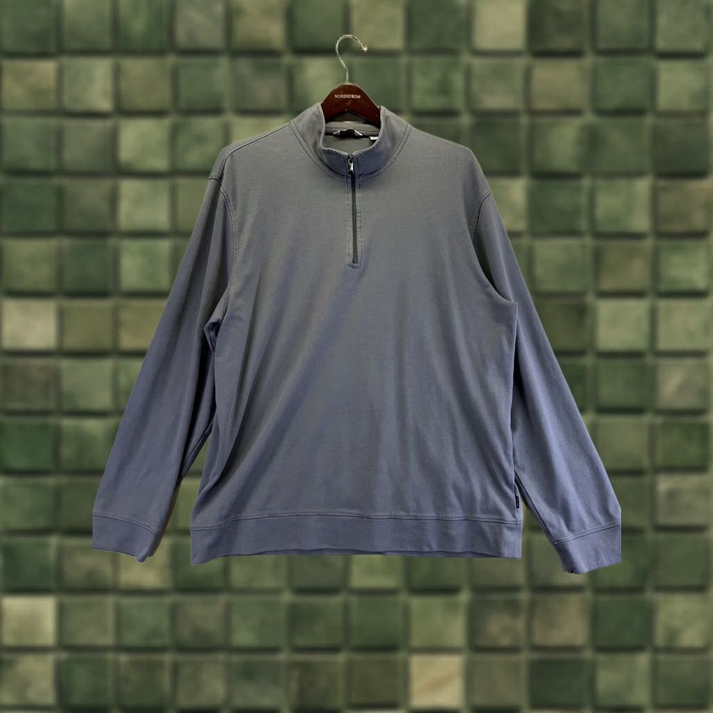 Calvin Klein Calvin Klein Mens XL Gray 1/4 Zip Pullover Shirt - Casual, Travel, Classic Knit Sweater, Mock Neck, Long Sleeve, Zip Closure, Regular Size Size US XL / EU 56 / 4 - 1 Thumbnail