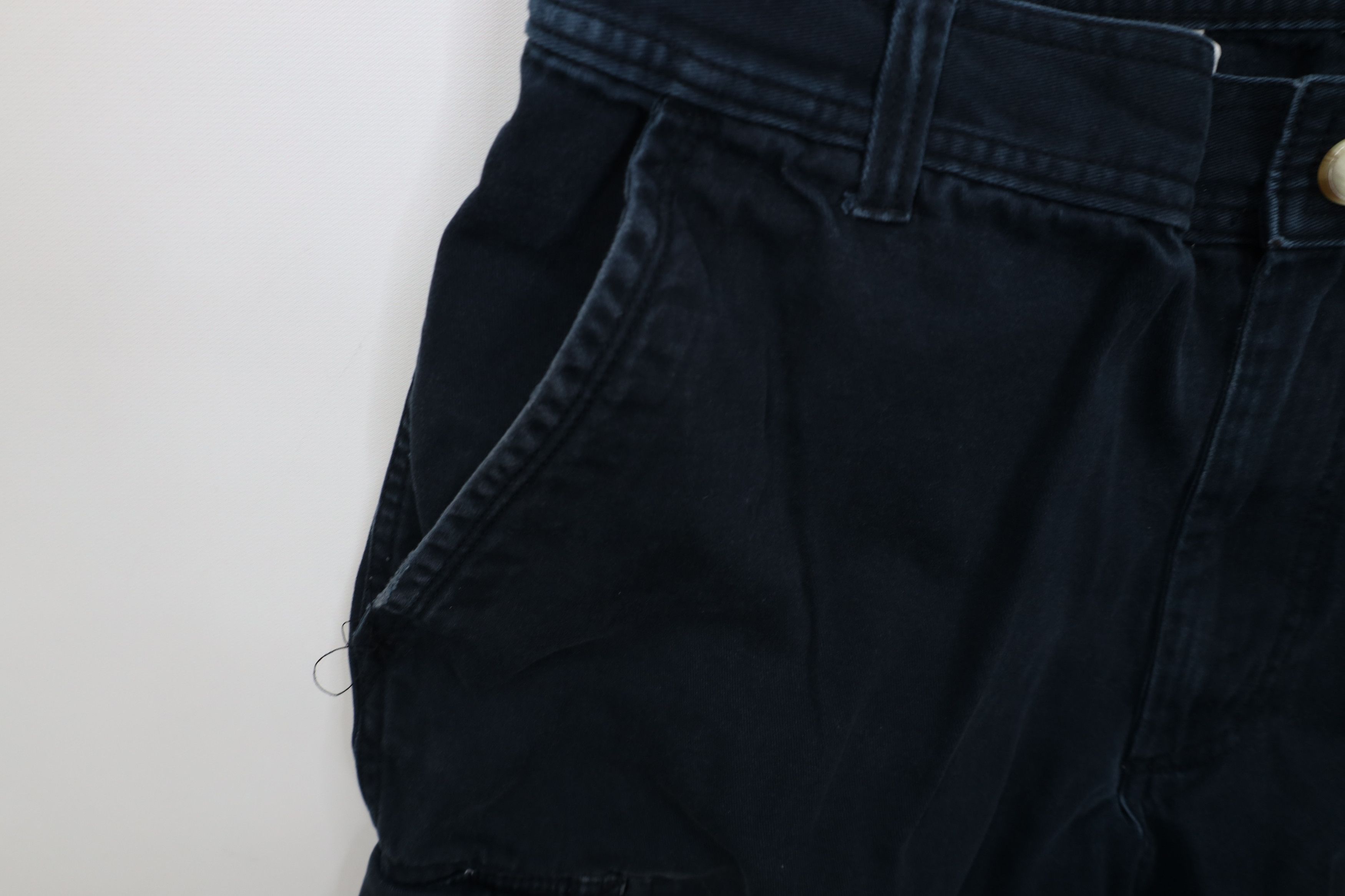Vintage Vintage 90s Y2K Streetwear Baggy Wide Leg Cargo Pants Blue Size US 34 / EU 50 - 9 Thumbnail