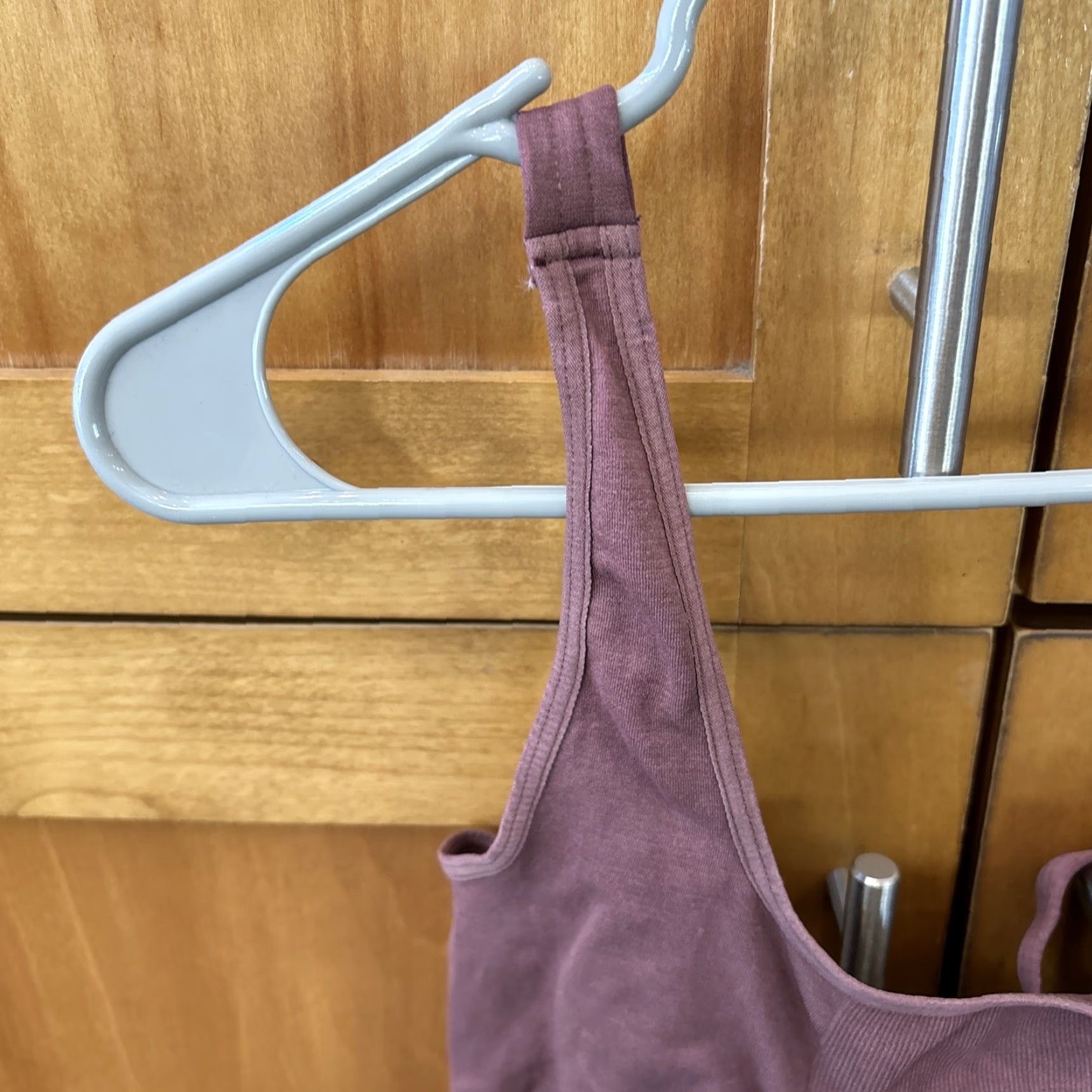 Free People VINTAGE Free People Movement Good Karma Mauve ONE PIECE BODYSUIT M L Stretch Straps Size M / US 6-8 / IT 42-44 - 3 Thumbnail