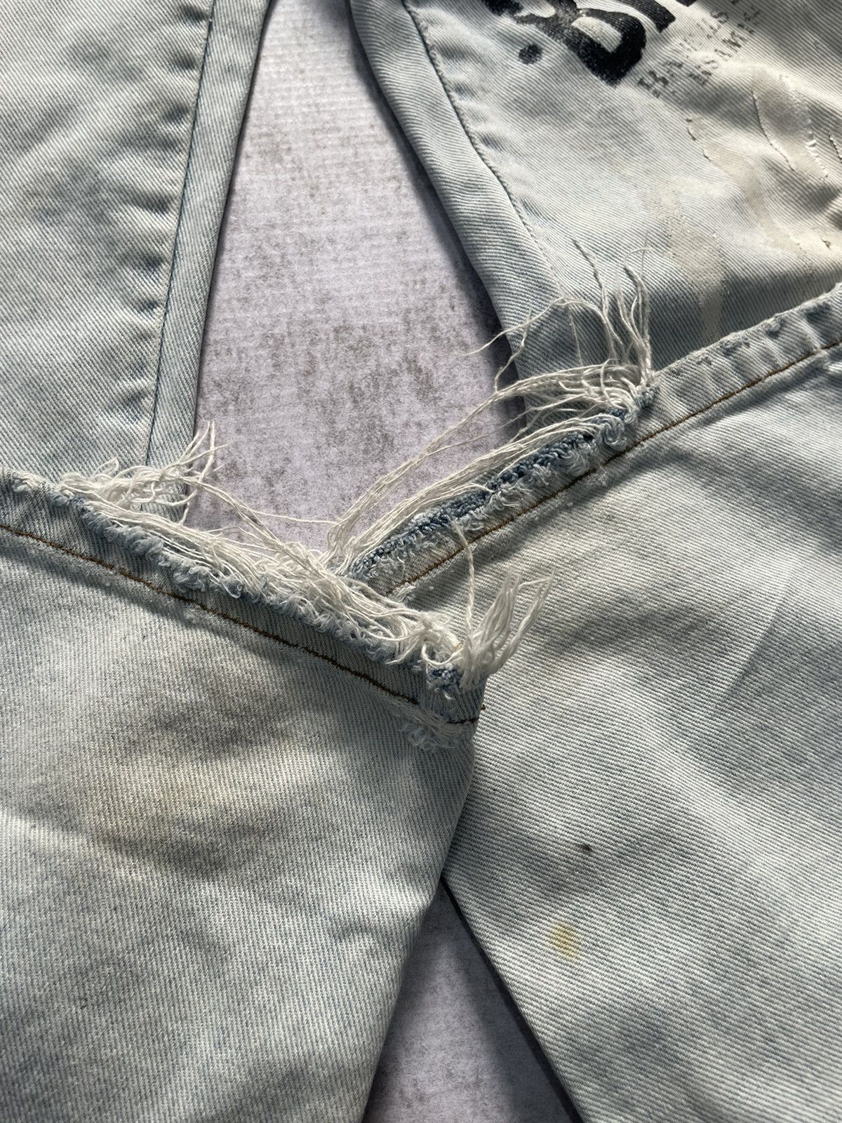 Hysteric Glamour × If Six Was Nine × Le Grande Bleu (L.G.B.) 2000s babeco poem acid wash japan denim pants y2k style Size US 29 - 3 Thumbnail
