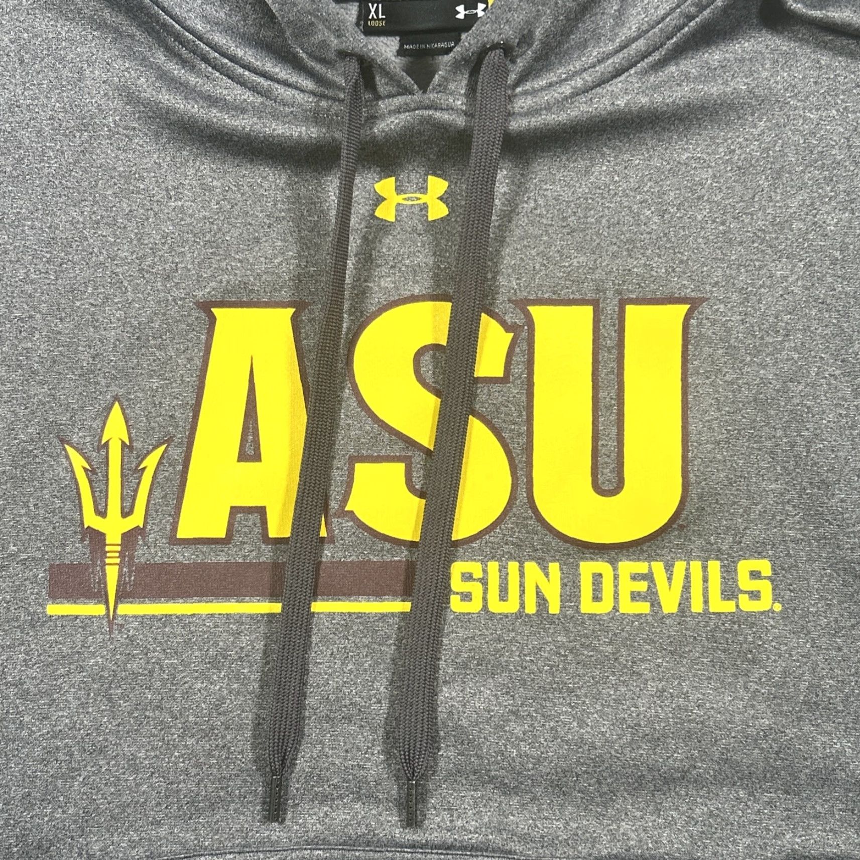 Under Armour ASU Sun Devils Under Armour Hoodie Sweatshirt Mens XL Gray Loose Fit Size US XL / EU 56 / 4 - 3 Thumbnail