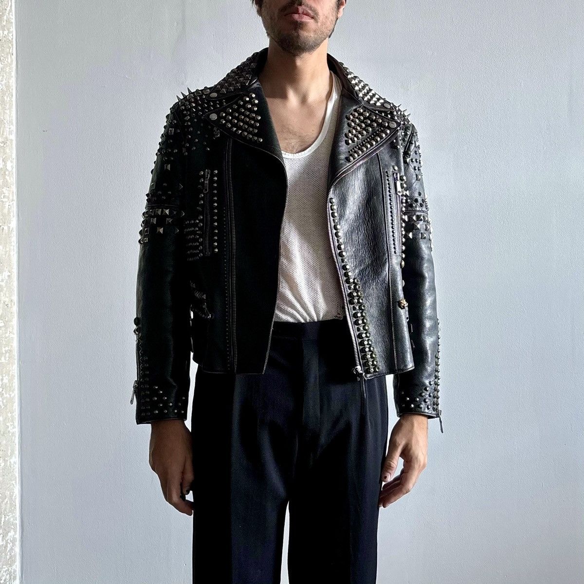 Gucci Gucci Studded Leather Jacket Size US L / EU 52-54 / 3 - 5 Thumbnail