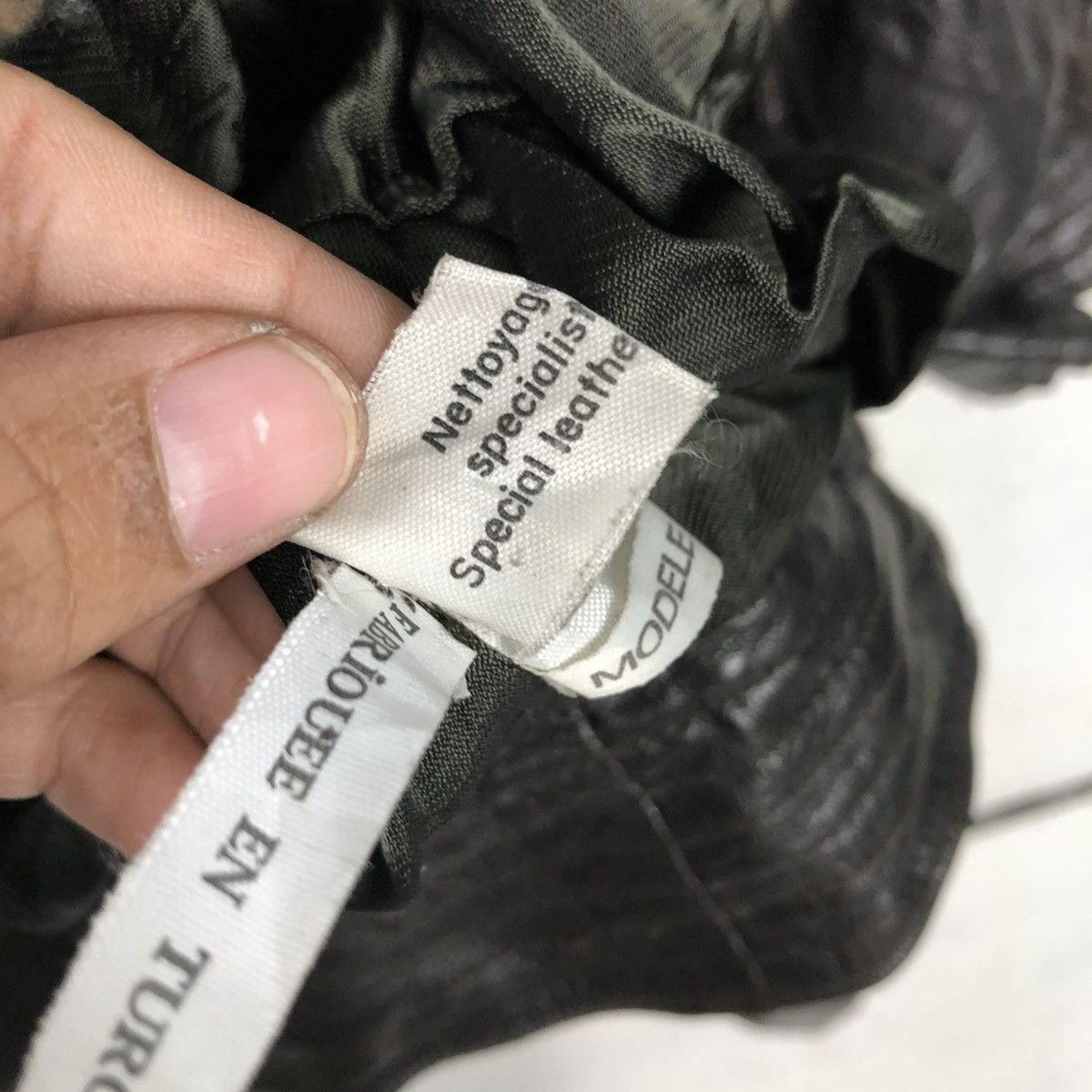 Vintage 🔥CROPPED BONDAGE BIKER LEATHER JACKET SERGE MIKO PARIS Size US M / EU 48-50 / 2 - 23 Thumbnail