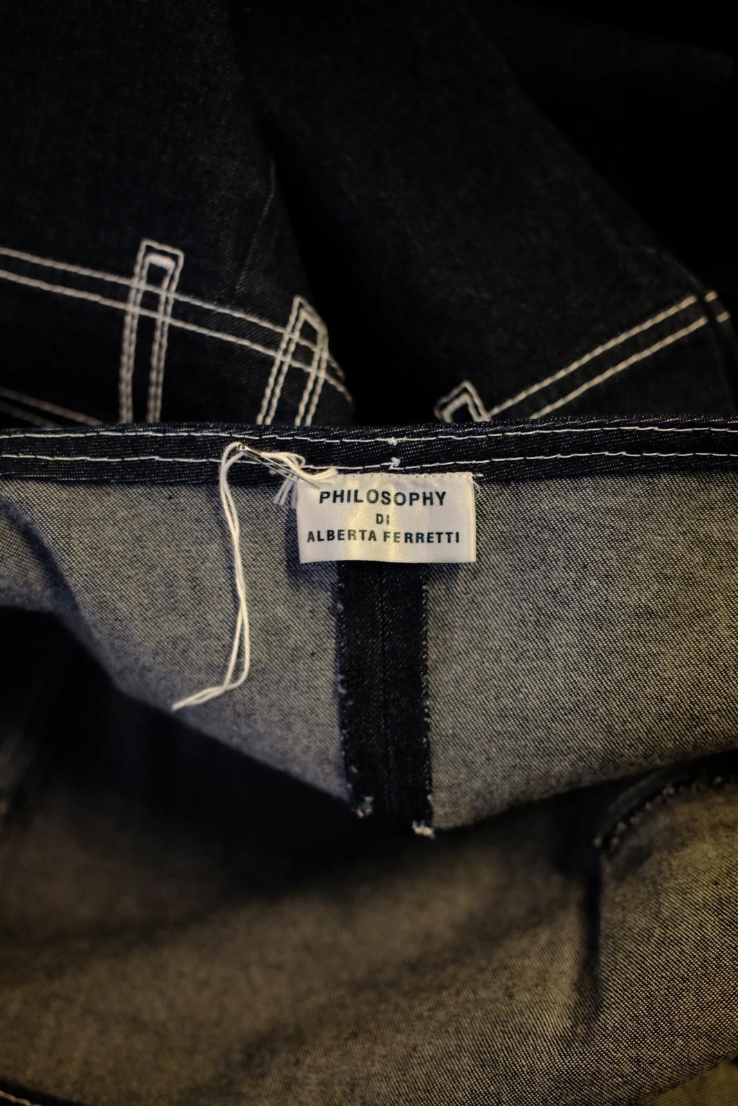 Other 00's Philosophy di Alberta Ferreti Denim Dress Size XXS / US 00 / IT 34 - 7 Thumbnail